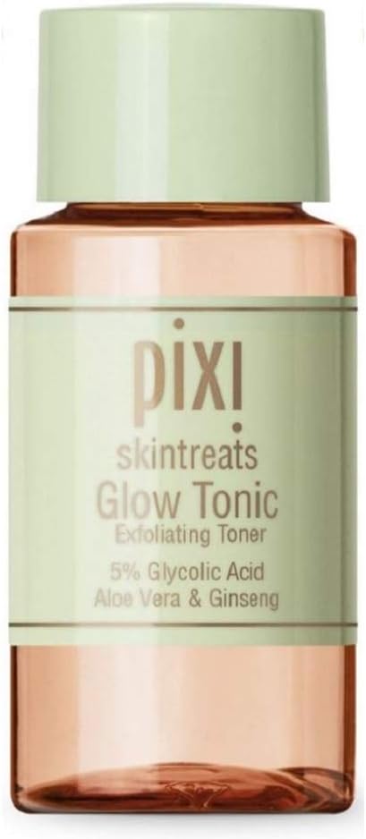 Pixi Glow Tonic Balancing Face Toner Glycolic Acid Toner for Radiant Skin Daily Brightening Toner Sample Size, 15ml/0.5fl.oz