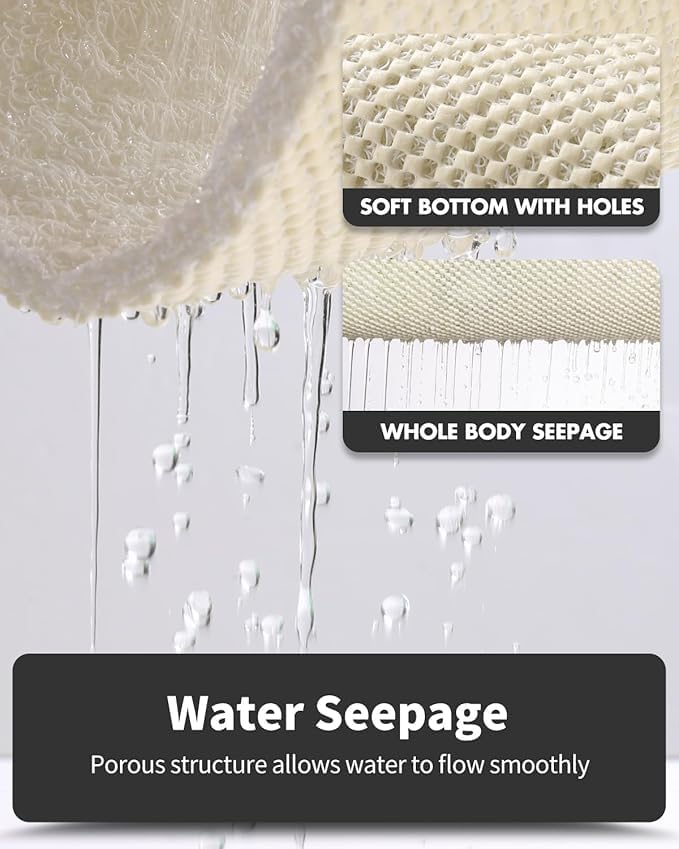 Non-Slip Bathtub Mat, 16x 24 Inch, Shower Mats for Bath Tub, PVC Loofah Bathroom Mats for Wet Areas, Quick Drying