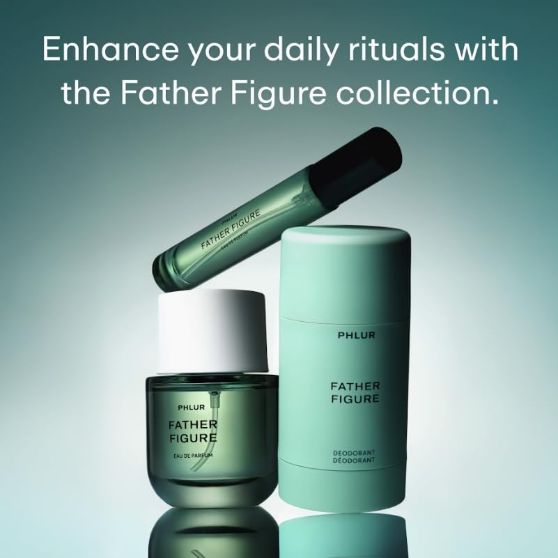 PHLUR Father Figure Eau de Parfum - Full Size Perfume Fragrance - Green Fresh Fig Perfume with Iris, Jasmine, Patchouli, Sandalwood & Vanilla (50mL)