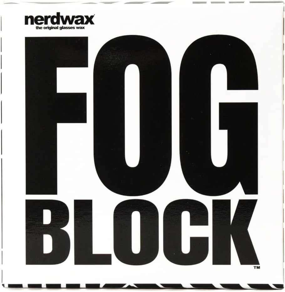 Nerdwax FogBlock | Anti Fog Lens Wipes | Keeps Glasses from Fogging | 3 Pack