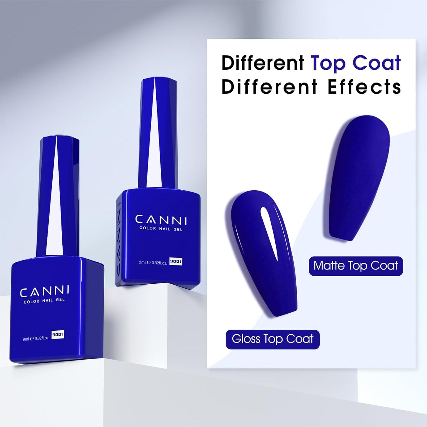 CANNI Royal Blue Gel Nail Polish – Classic Deep Navy Blue UV LED Soak Off High Gloss, Long Lasting Nail Polish Gel for Salon and Home Manicure