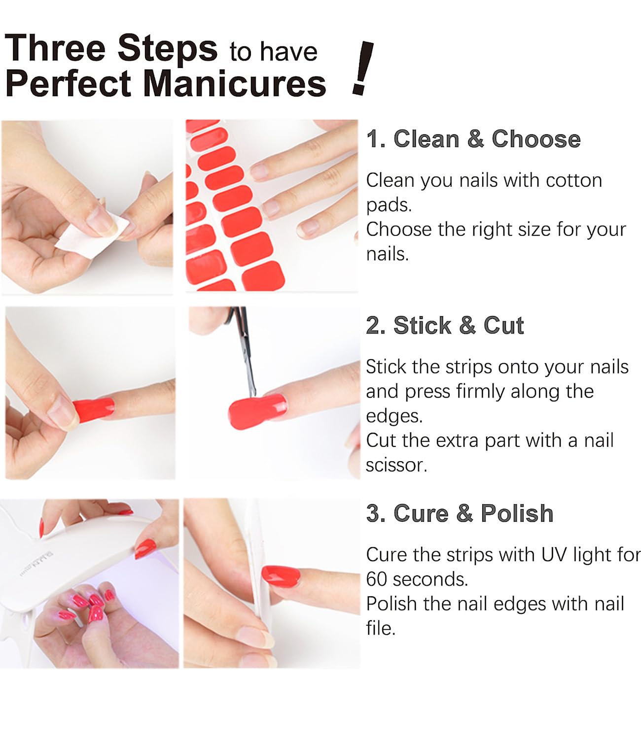 Semi Cured Gel Nail Strips, Nude Cat Eye P 20pcs Nail Sticker, Gel Wraps UV for Home Nails DIY