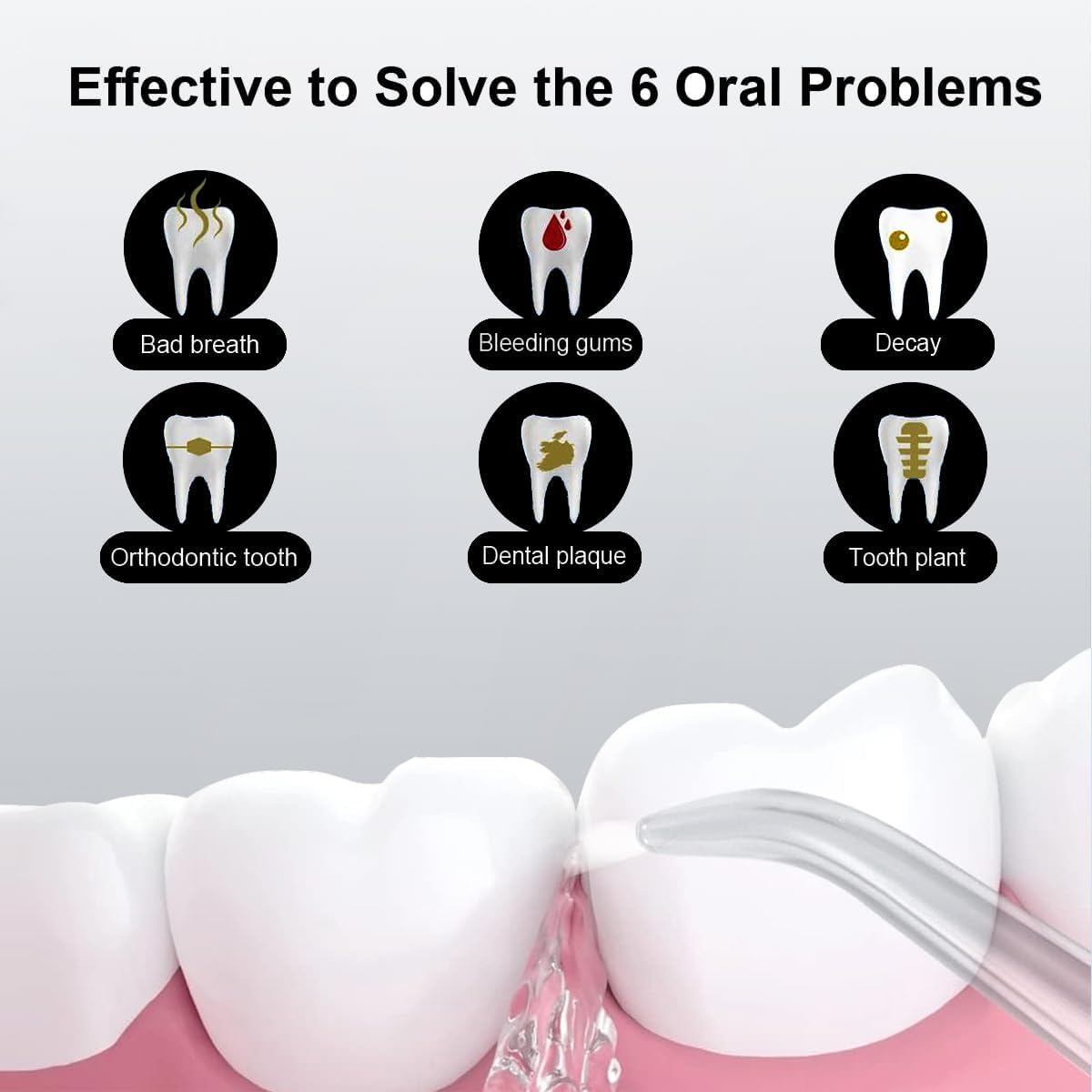 Upgraded Model Water flosser and Electric Toothbrush Combo-5 Brushing & Flossing Mode-Game-Changer for Your Oral Care Routine.2-in-1 Oral Clean Kit-for Teeth Cleaning and Gum Health