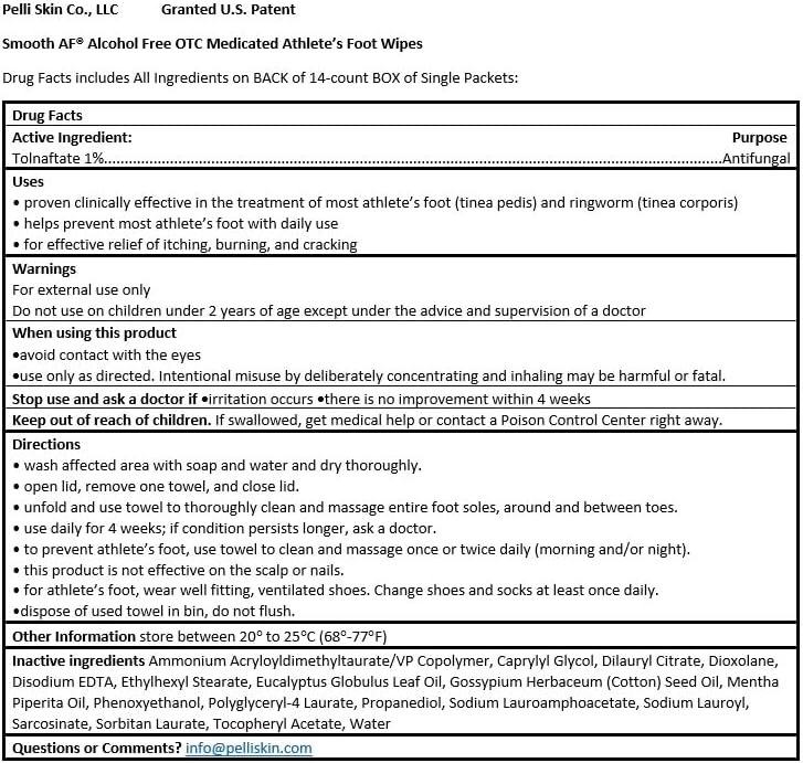 Athlete’s Foot Wipes (30 Count), Ringworm Treatment for Humans, Jock Itch Treatment: Tolnaftate 1% Antifungal Prevents, Relieves: Itching, Burning, Smelly Feet. Clinically Proven, Alcohol-Free