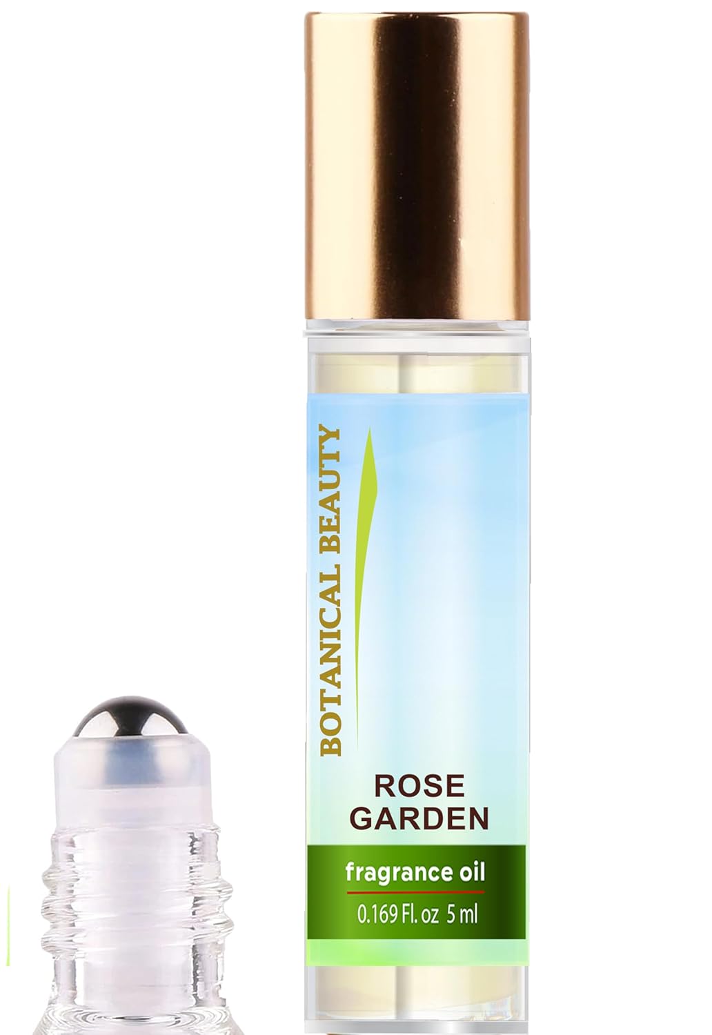 Botanical Beauty ROSE GARDEN FRAGRANCE OIL ROLL-ON 0.338 FL OZ (10 ML) Rollerball Perfume, Alcohol-Free, Long Lasting