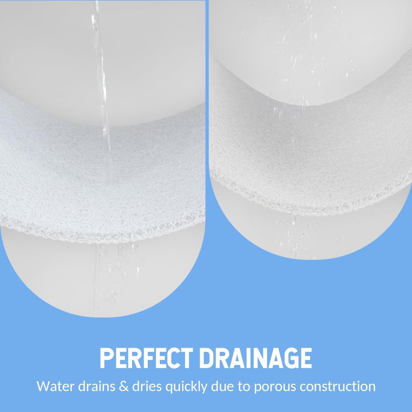 Non-Slip Bathtub Mat, Anti Slip Shower Mat, Fast Drying Bathtub Mats, Foot Scrubber Mat, Anti Slip Mat for Tub, Floor, Bathroom, Kitchen, Home, Hotel (White 36"×24")