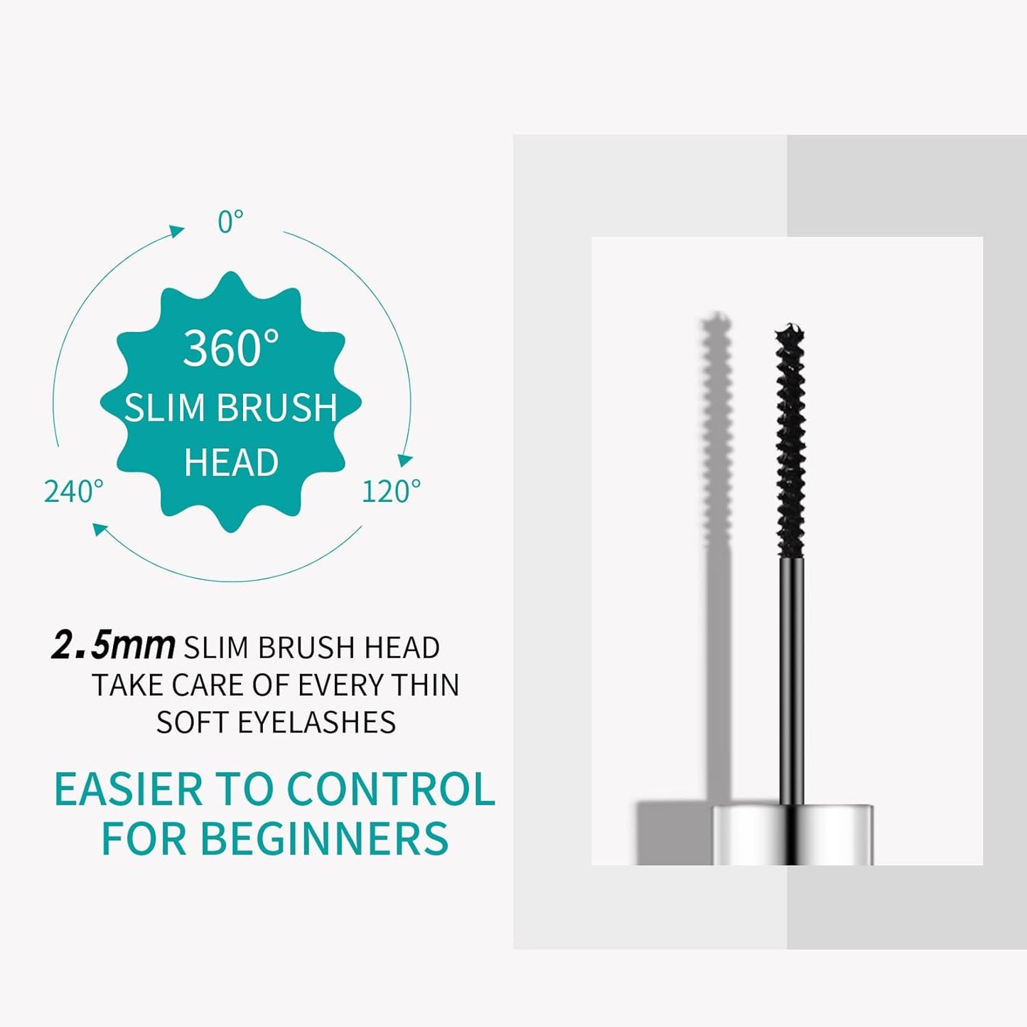 Waterproof Mascara for Eyes White Black Brown Purple Long-lasting colored Mascara Eye Makeup Fast-Dry (Dark Red, 0.17 Fl Oz)