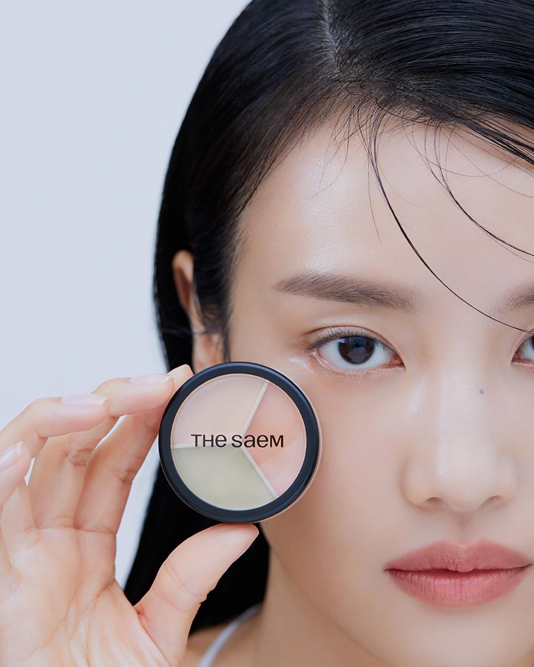 THESAEM Cover Perfection Triple Pot Concealer 05 Dark Up Beige - for Fair to Light Skin Tone - Dark Circle Corrector, Brightener, Shimmer Highlighter - Radiant Glow Skin for Flawless Finish