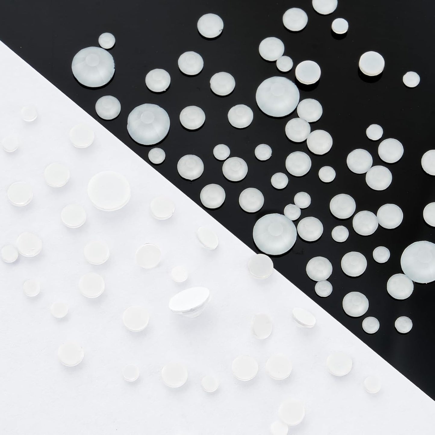 Neon White Flatback Rhinestones, Glass Rhinestones for Nail Art and Craft, Glue Fix, Loose Crystal Gemstones(Neon White, SS16, 1440pcs, 3.8-4.0mm)