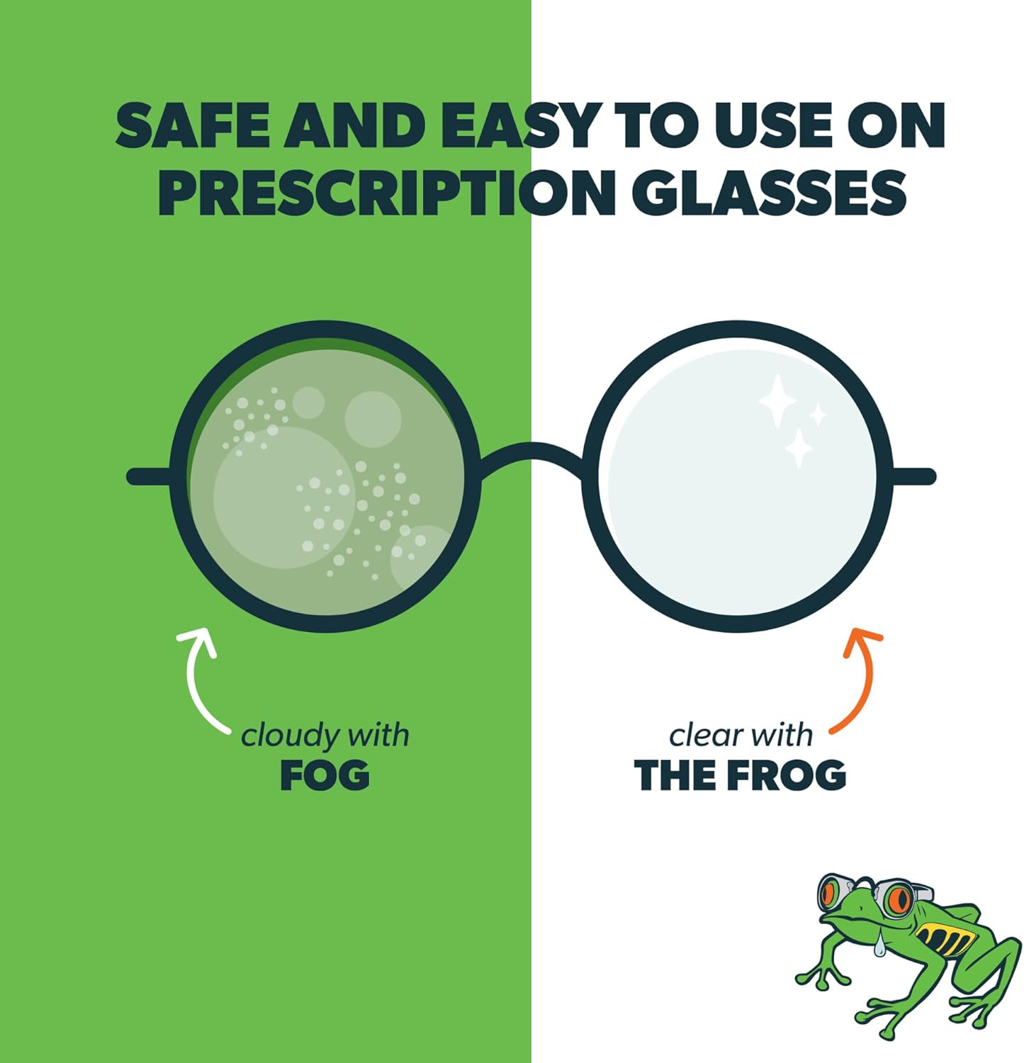 Frog Spit Pre-Moistened Anti-Fog Wipes | 12-Pack | Individually Packaged Travel Anti Fog Wipes for Glasses, Goggles, Face Masks, Helmet Face Shields