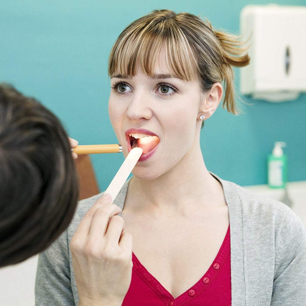 ForPro Professional Collection Senior Tongue Depressors, Large Wax Applicator Sticks, 6" Sized, Sterile, Individually Wrapped, 100 Count, Pack of 6