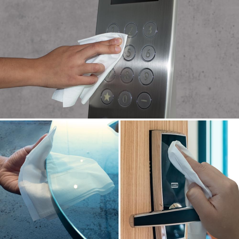 iCloth XL Screen Cleaning Wipes, Lint-Free and Streak-Free, Fast-Drying, Removes Dust, Fingerprints, and Smudges (100 XL Wipes)