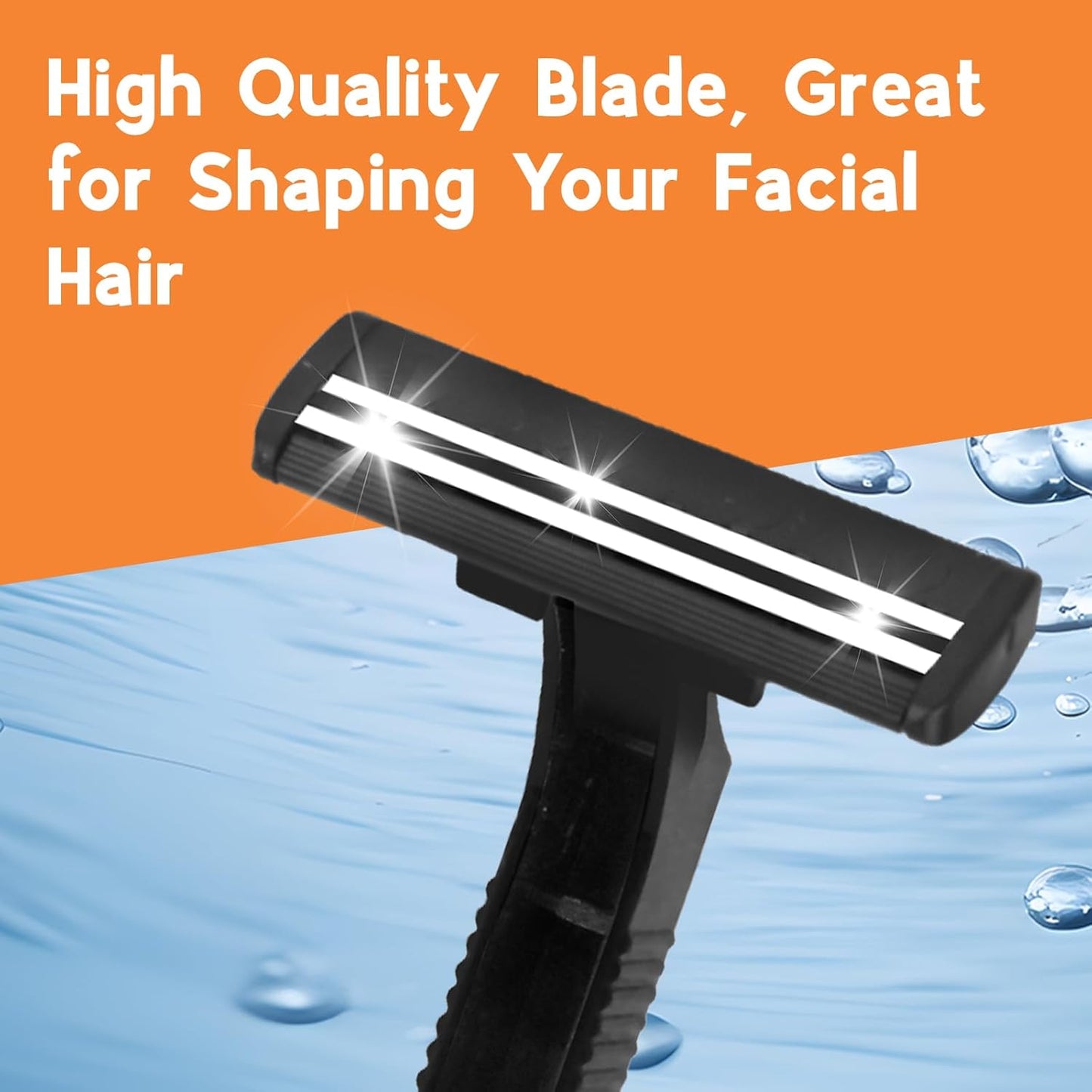 CXYARY 110 Pcs Twin Blade Disposable Razors With Clear Safety Cap, Shaving Razors Bulk for Men &Women, Stainless Steel Blade, Multipurpose Portable Shave Razor for Bathing Hotel Travel, Black