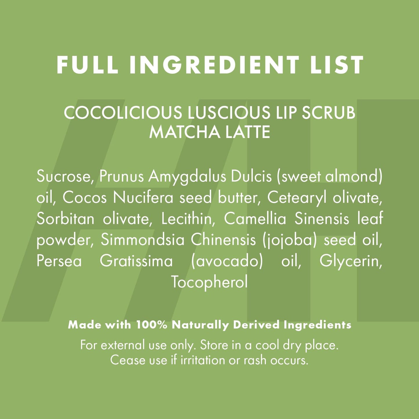 Handmade Heroes Matcha Latte Lip Scrub 1oz 100% Natural Vegan Skin Care Deep Conditioning Lip Scrub for Dry Lips with Jojoba Oil Avocado Oil - Natural Lightening Lip Exfoliator & Lip Plumper