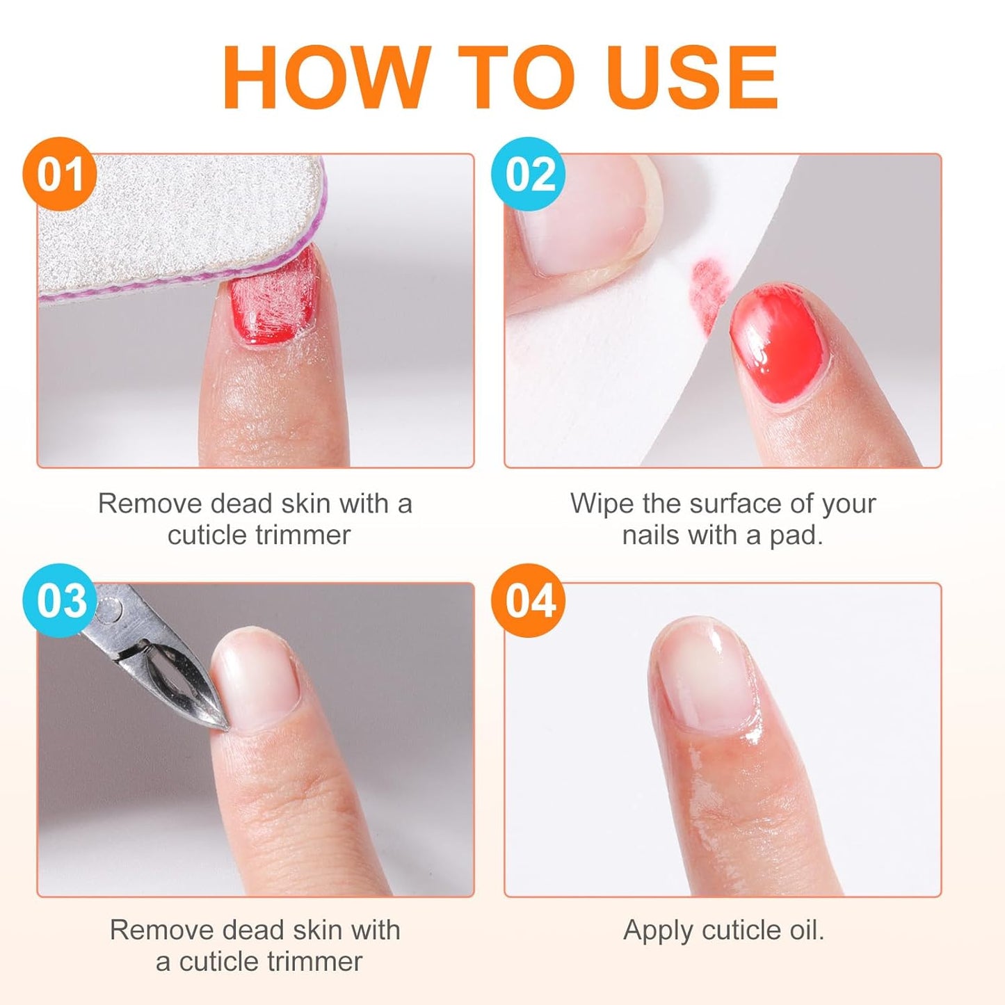 Nail Polish Remover Pads,200PCS Fast Remove Nail Polish Remover Wipes with Nutrition Oil Individually Wrapped Professional Nail Salon and Home Use