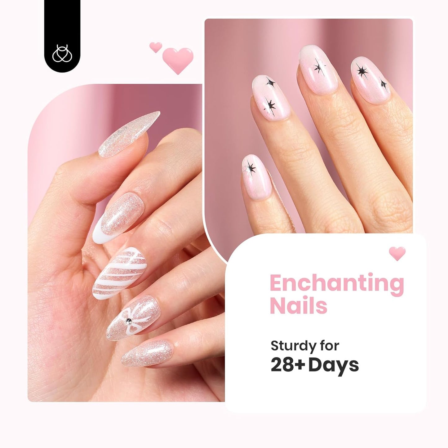 Beetles Rubber Base Gel, Nude Pink 6 Color Base Gel Polish Set, 5-in-1 Strengthening, Repairing & Smoothing Nail Base with Natural Nude Color, Self-Leveling Nail Art Manicure Gift for Women