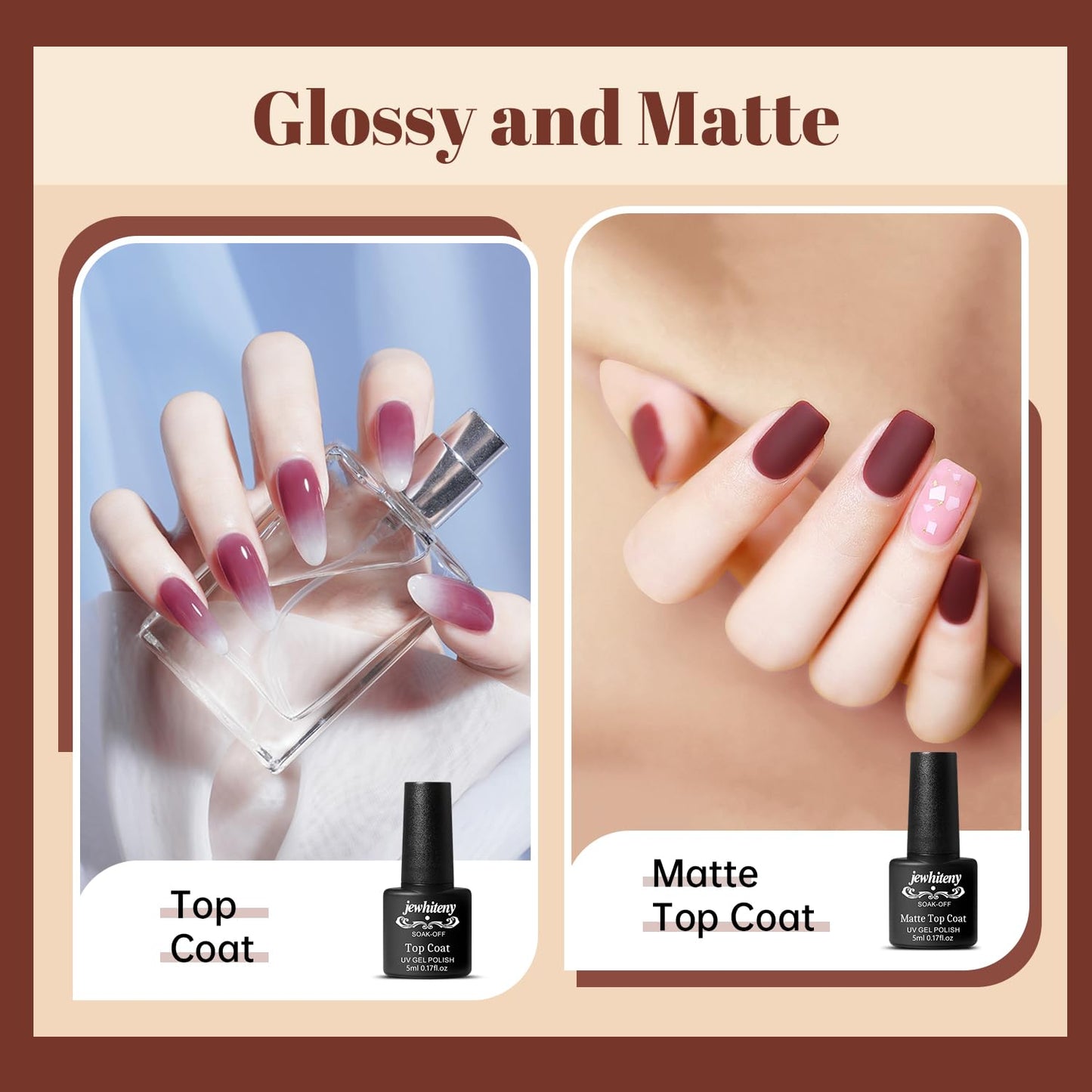 JEWHITENY 14 Pcs Poly Nail Gel Extension Kit With UV Light For Daily Nail Art DIY Home Salon Long Lasting And Durable Good Gift For women