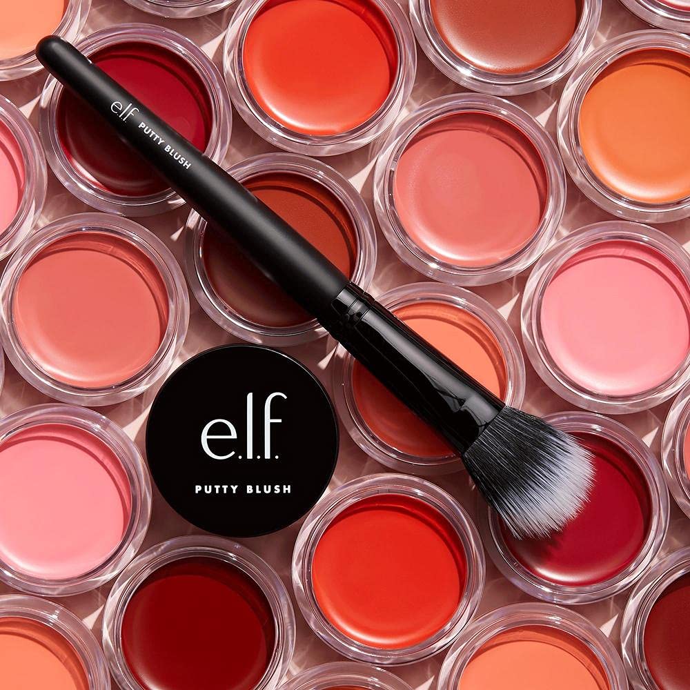 e.l.f. Putty Blush, Creamy & High-Pigment Formula For A Natural Glow, Delivers A Semi-Matte & Powder Finish, Vegan & Cruelty-Free, Fiji