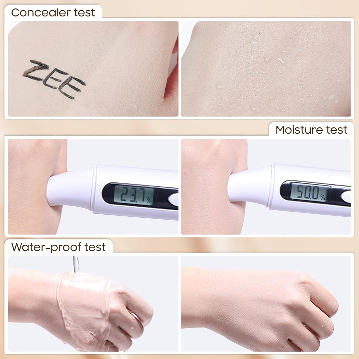 Mushroom Head Air Cushion CC Cream - Moisturizing BB Creams Foundation, Long-Lasting Waterproof New Air Cushion CC Cream Concealer for Even Skin Tone (Medium Deep, 1 PCS)
