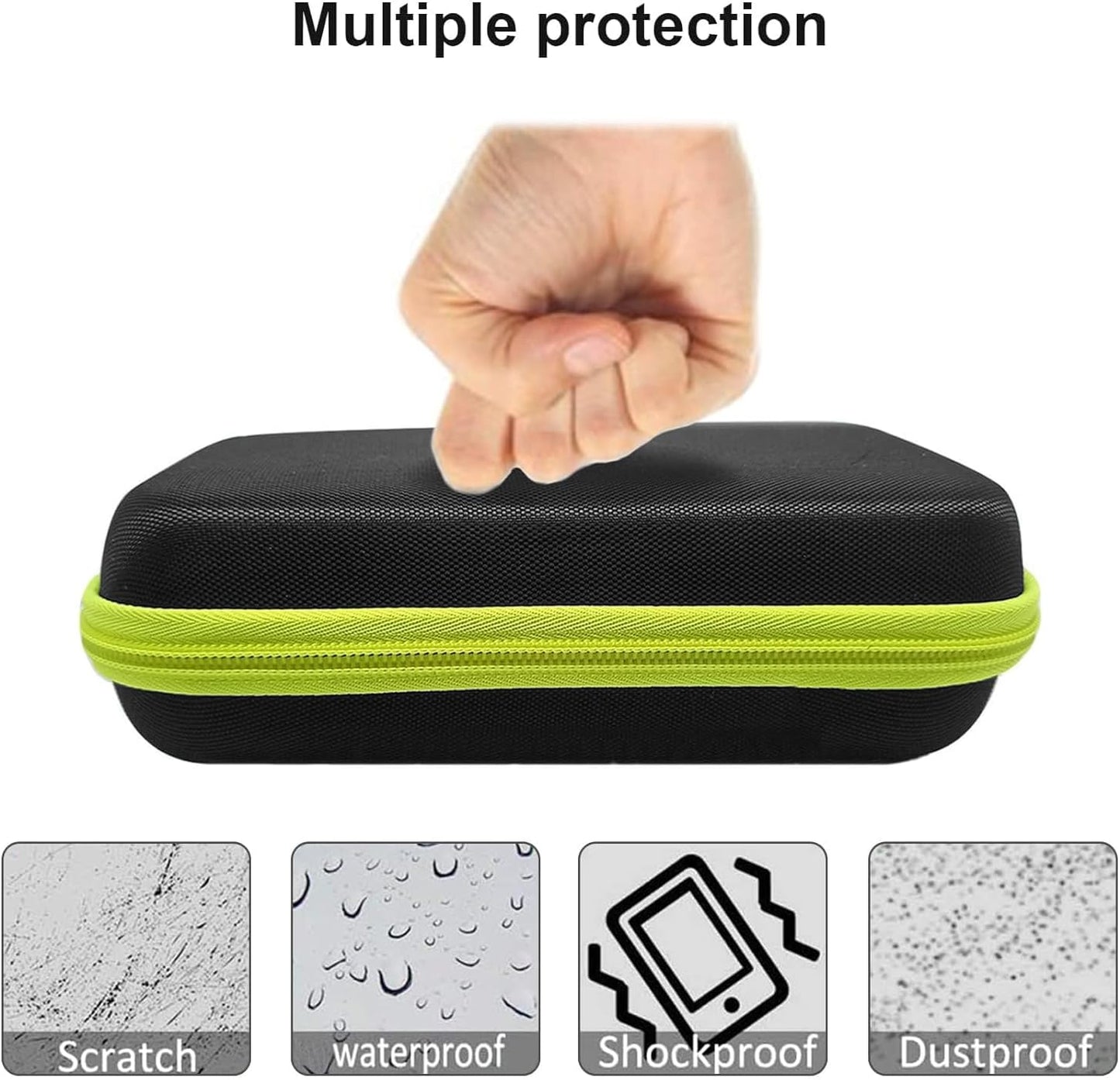 LinMei Hard Case for One Blade Trimmer QP2724/90, QP2834/70, QP2630/72, Waterproof Shaver Organizer Shockproof Travel Storage Box for Charger & Accessories