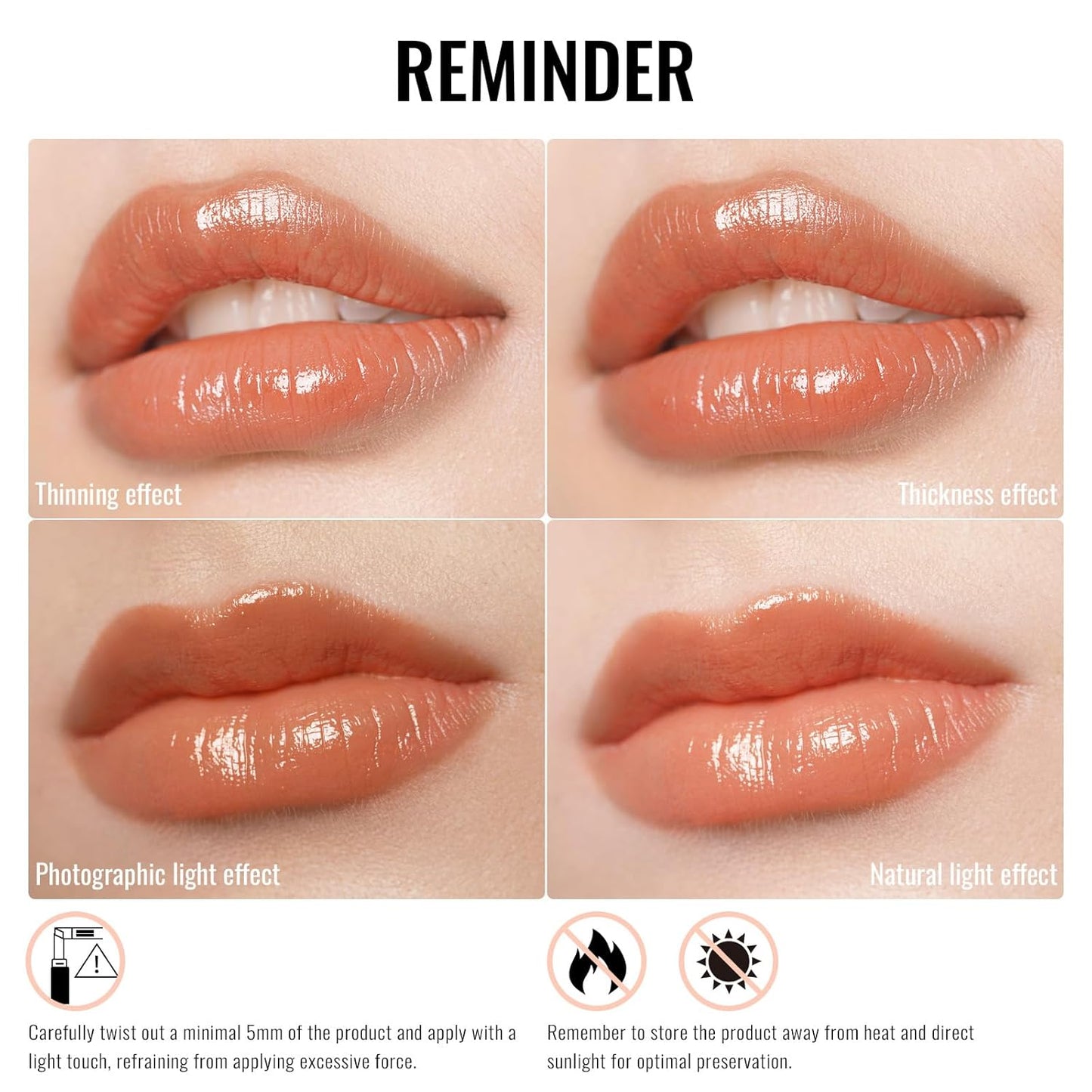 Oulac Moisturizing Shine Lipstick For Women Christmas Set 3PCS, 2 in 1 Tinted Lip Balm for Winter, Hydrated Juicy and Glossy Lip Color for Dry, Cracked and Chapped Lips, Vegan 05+13+14