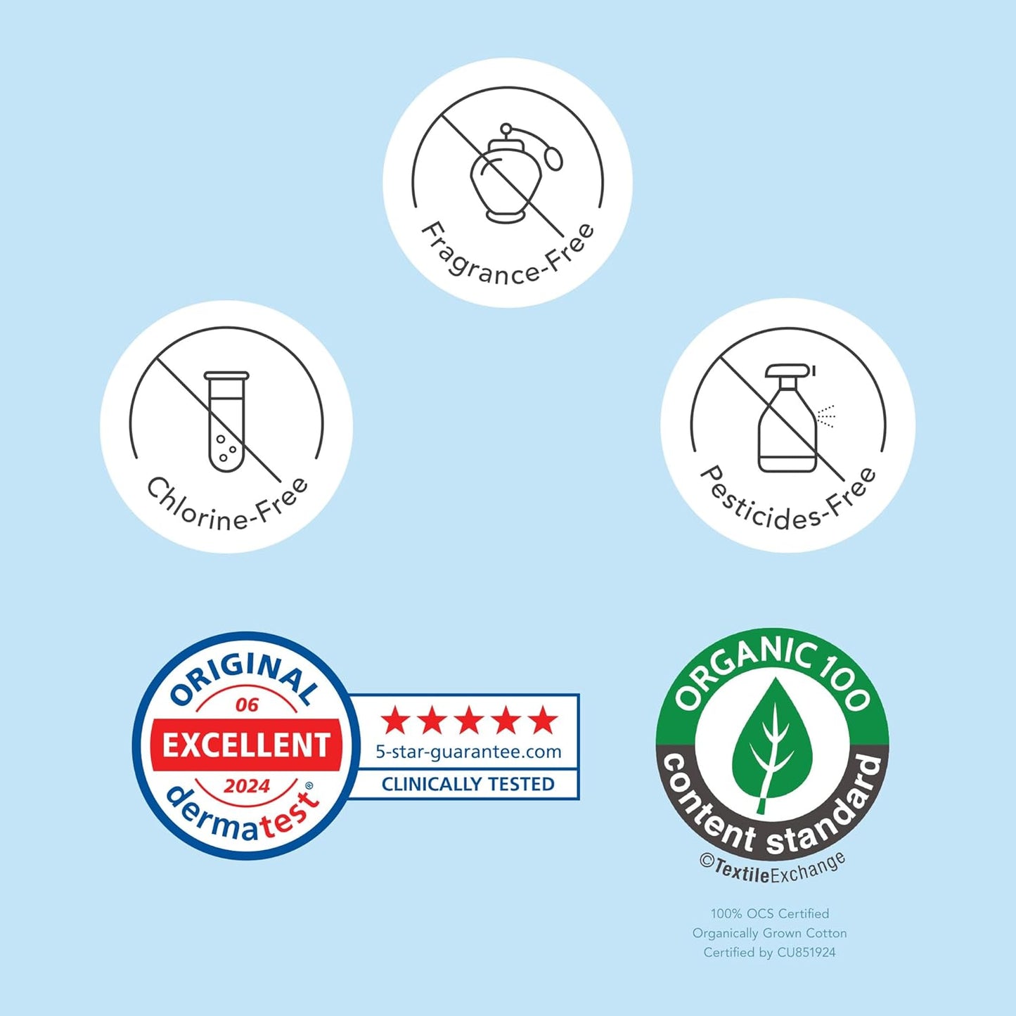 Rael Organic Cotton Wipes - Body Cloth, Individually Wrapped, All Skin Types, Vegan, Cruelty-Free, Unscented (10 Count, Pack of 2)