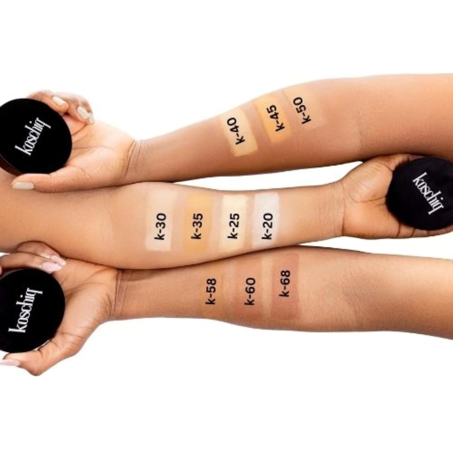 Koschiq Soft Matte Powder + Foundation – 2-in-1 Compact with Oil Control & Blurring Effect | 24hrs stay Longwear, Buildable Matte Finish | k-38. Light with warm olive undertone)