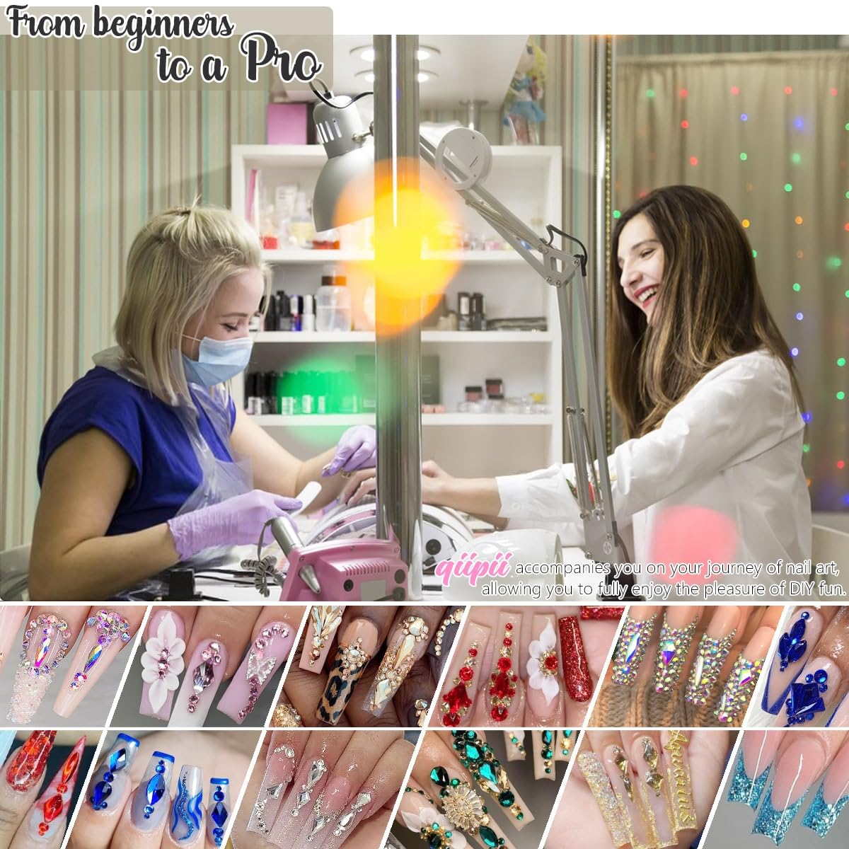 4 Boxes Aquamarine Nail Rhinestones Glitters 24 Shapes K9 Glass Lake Blue Gems Flatback Round Stones Diamonds Crystals Water Blue Nail Art Charms for Nails Face Eyes Makeup Crafts Tumblers