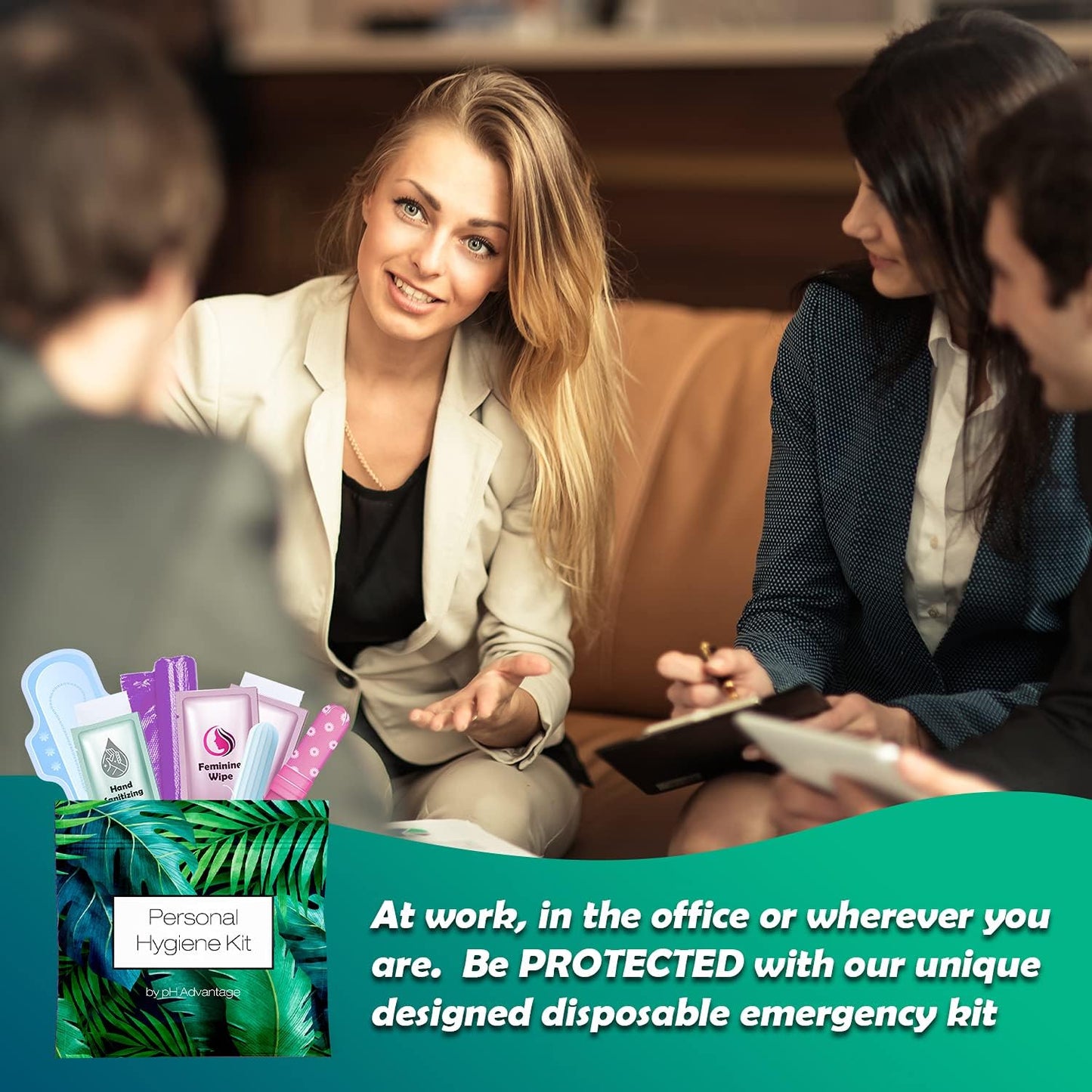 Green Fern Style Menstrual Kit All-in-One 50 Pack | Convenience on The Go | Period Kit Pack for Travelling, Tweens & Teenagers or just When You’re Out | Individually Wrapped Feminine Hygiene Product…