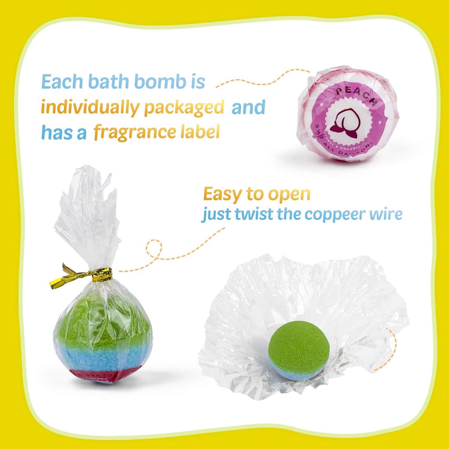 Bath Bombs for Kids with Toy Inside, 30 PCS Natrual and Organic Bubble Bath Bombs with Glow-in-The-Dark Surprise Inside, Perfect Handmade Birthday, Party, for Boys and Girls.