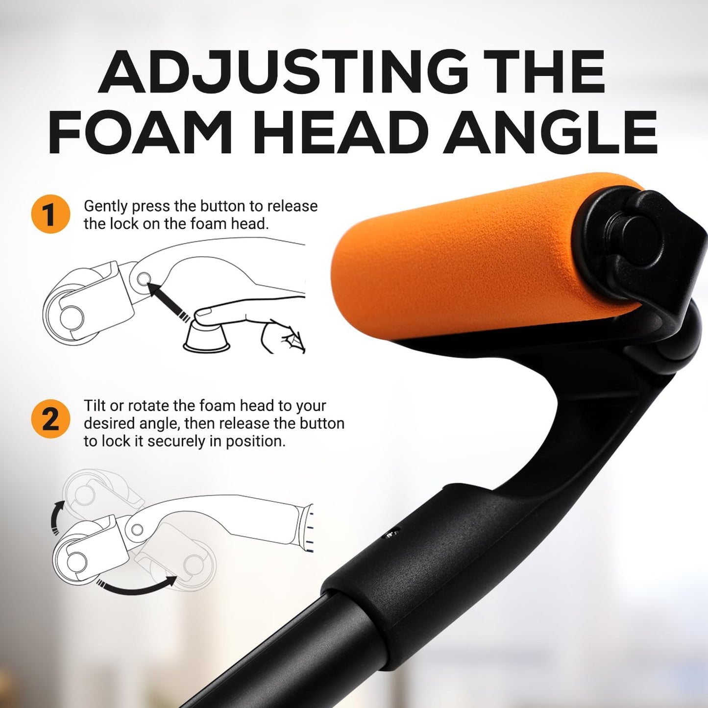 EZPIK Lotion Applicator for Back, Extendable up to 23" - Curved Design Back Lotion Applicator for Elderly/Seniors with Limited Mobility, Lotion Stick & Sunscreen Applicator for Skin Cream, Oils & More