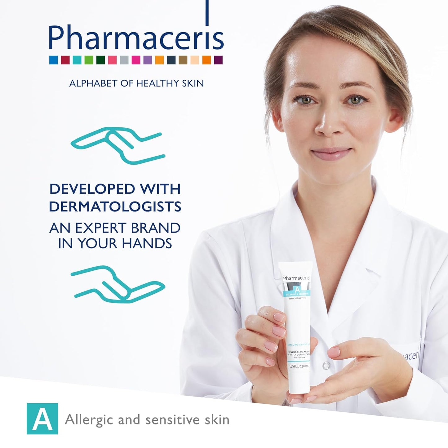 Hyaluronic Acid Water Cream, Moisturizing Face Cream, Hydrates & Soothes, Helps Strengthen Skin Barrier, Lightweight Daily Cream for Dry, Sensitive & Allergy-Prone Skin, HYALURO-SENSILIUM