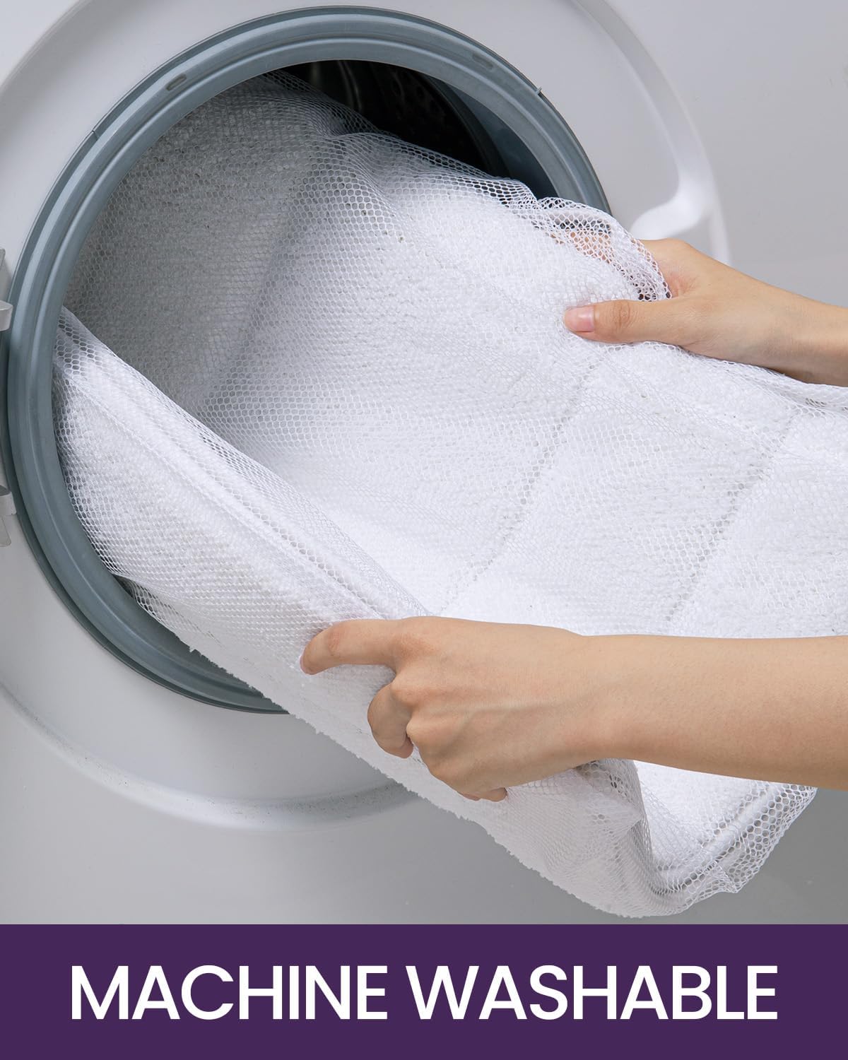 DEXI Bathroom Rug 24x16, Non Slip Washable Bath Mat for Shower Floor, Absorbent Soft Bathmat with Rubber Backing, Quick Dry Microfiber Carpet, White