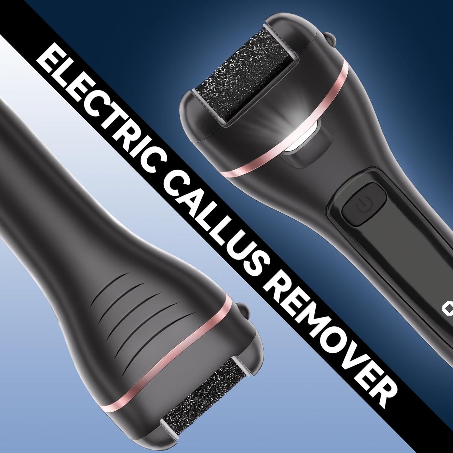 Electric Callus Remover for Feet with 6 Roller Heads 2 Speed Rechargeable Waterproof Foot File Pedicure Kit Foot Spa Products