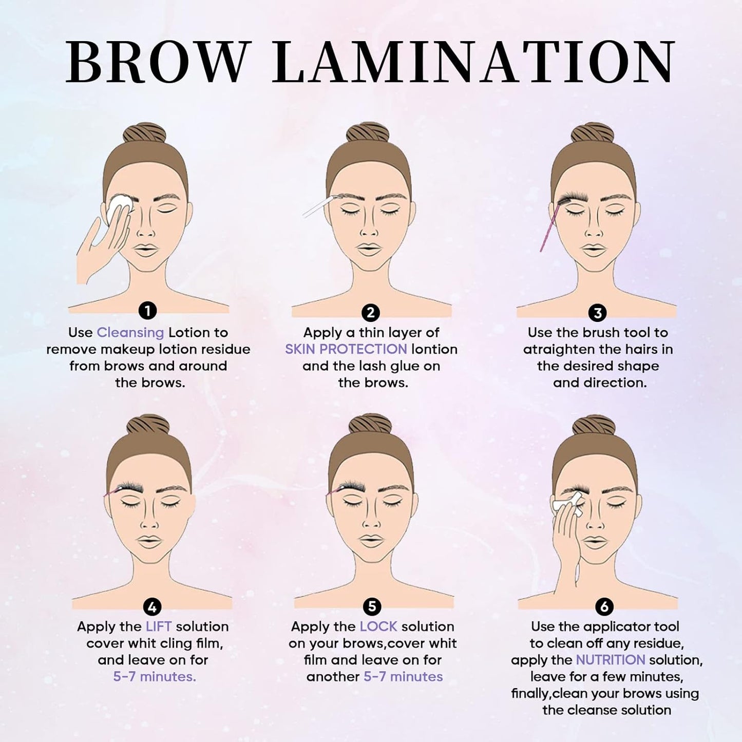 Libeauty Eyelash lift kit Brow Lamination Kit with Lash Growth Serum New Eyebrow Perm Kit Can Last 6-8 Weeks Home & Salon Use Black