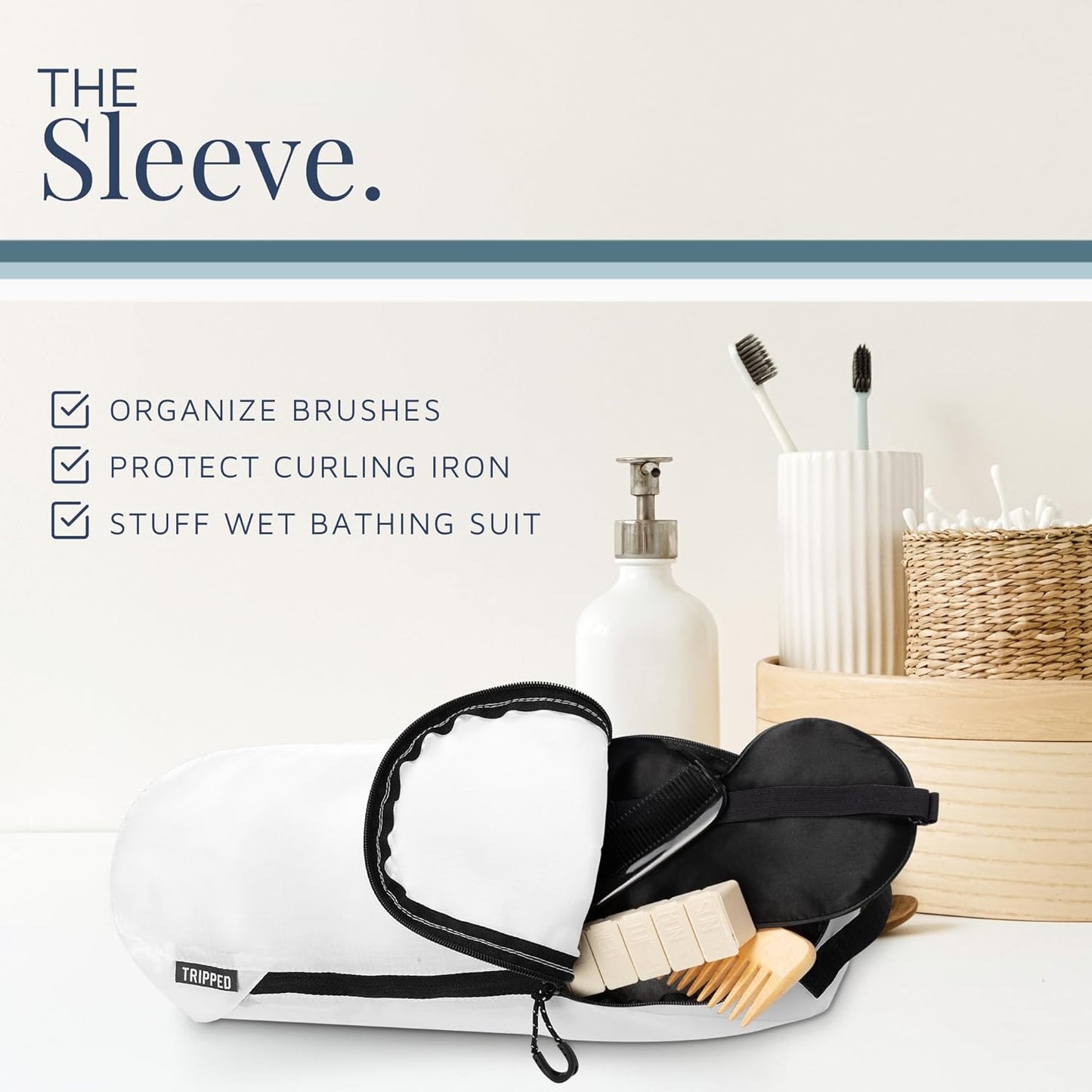 Toiletry Bag Kit Set: Hanging Travel Toiletry Bag + 311 TSA Cosmetic Liquid Bag + Ultralight Accessory Organizer Pouch