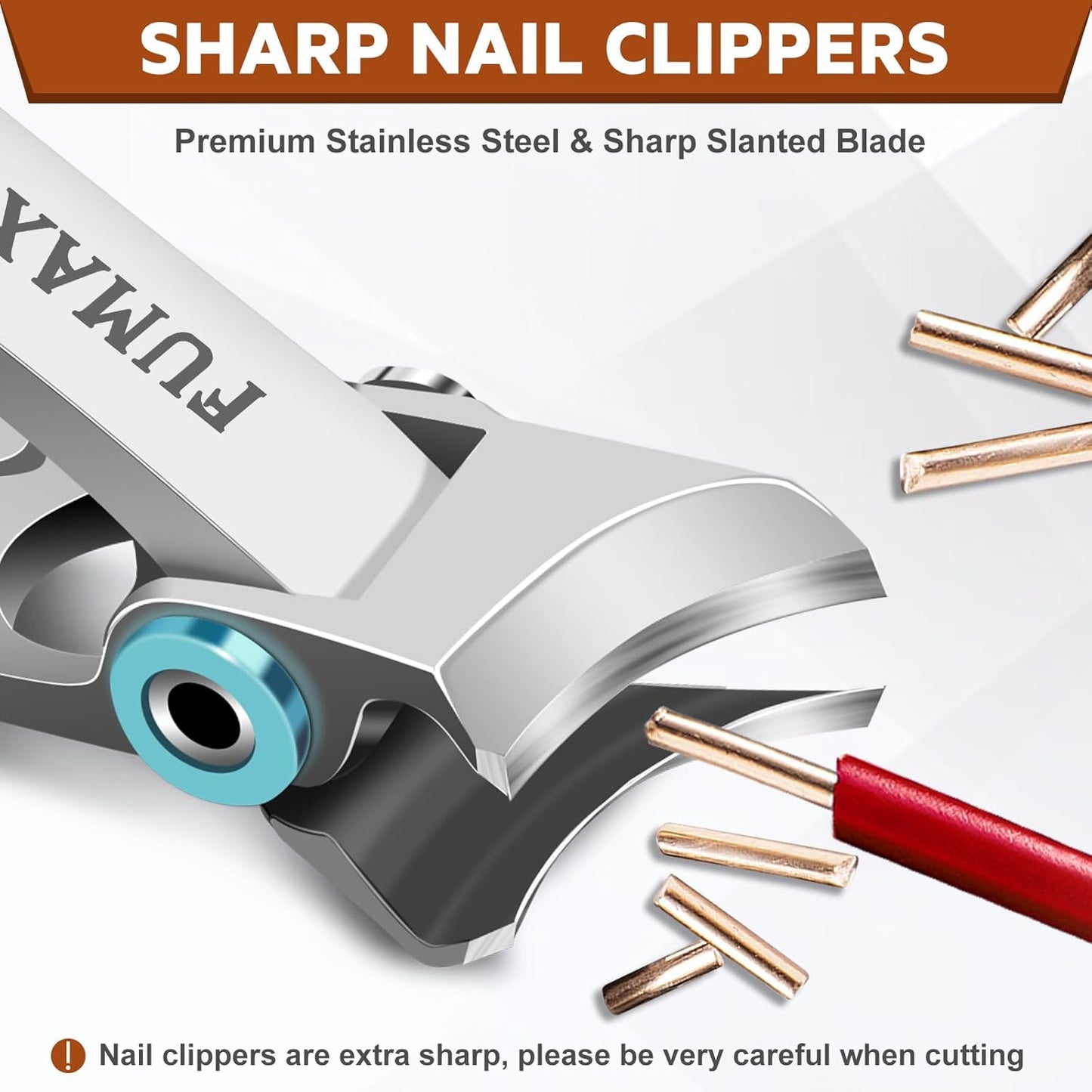 Toenail Clippers for Men Thick Toenails, Large Mens Toe Nail Clippers for Thick Nails for Seniors with Wide Opening, Heavy Duty Slanted Nail Clippers Fingernail Clipper with Long Handle Gifts for Men