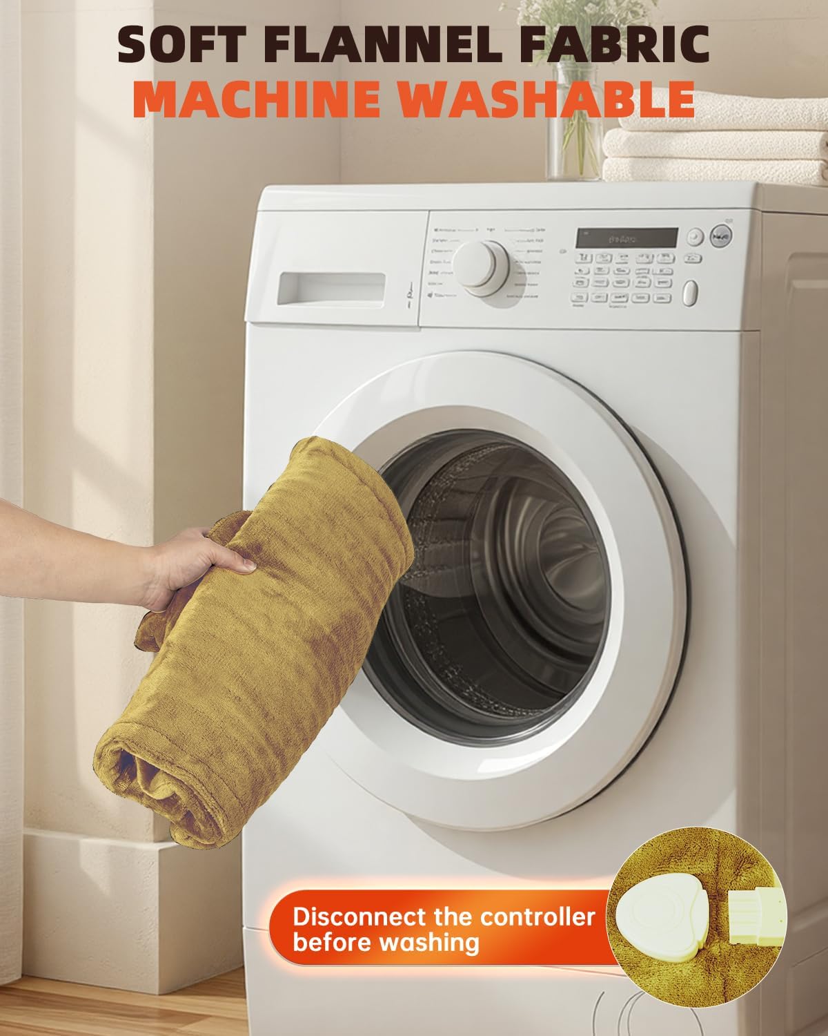 Graphene-Infused Heating Pad for Neck Shoulder and Back,Birthday Gifts for Women Men Dad, Weighted Electric Neck Shoulders Heat Pad for Pain Relief, 24"x37", ETL Certified