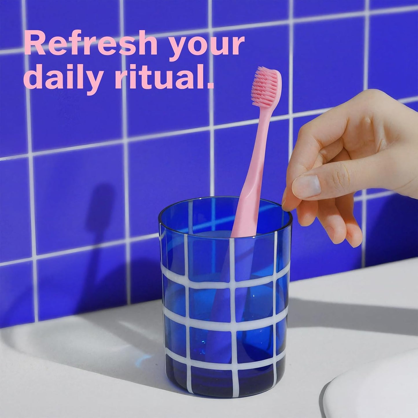 Max Extra-Soft Toothbrush for Adults Sensitive Gums – Gentle Bristles, Wide Angled Head for Back Teeth, Ergonomic Non-Slip Grip, BPA-Free Handle, Individually Wrapped, 4-Pack(Pink)