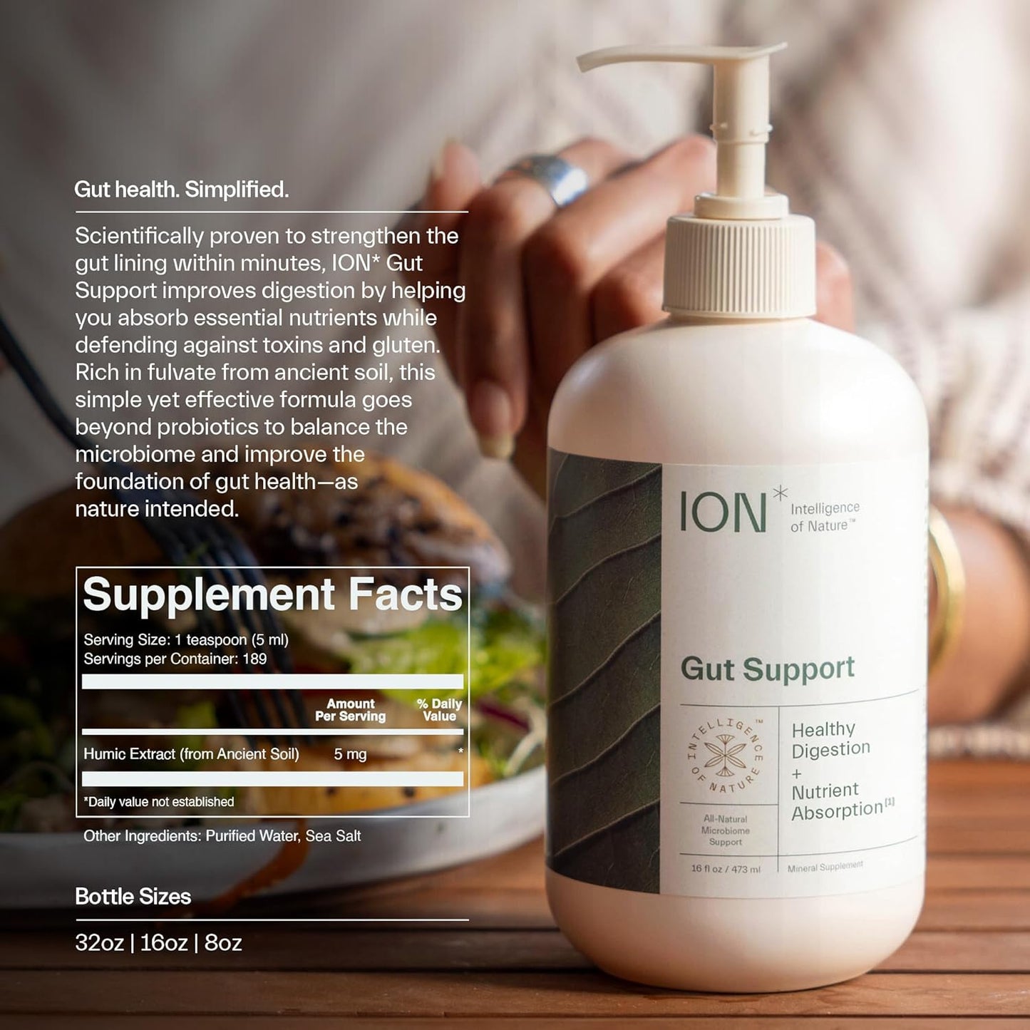 ION* Intelligence of Nature Gut Support Liquid | Promotes Digestive Wellness, Strengthens Immune Function, Alleviates Gluten Sensitivity, Enhances Mental Clarity | 2-Week Supply (8 oz.)