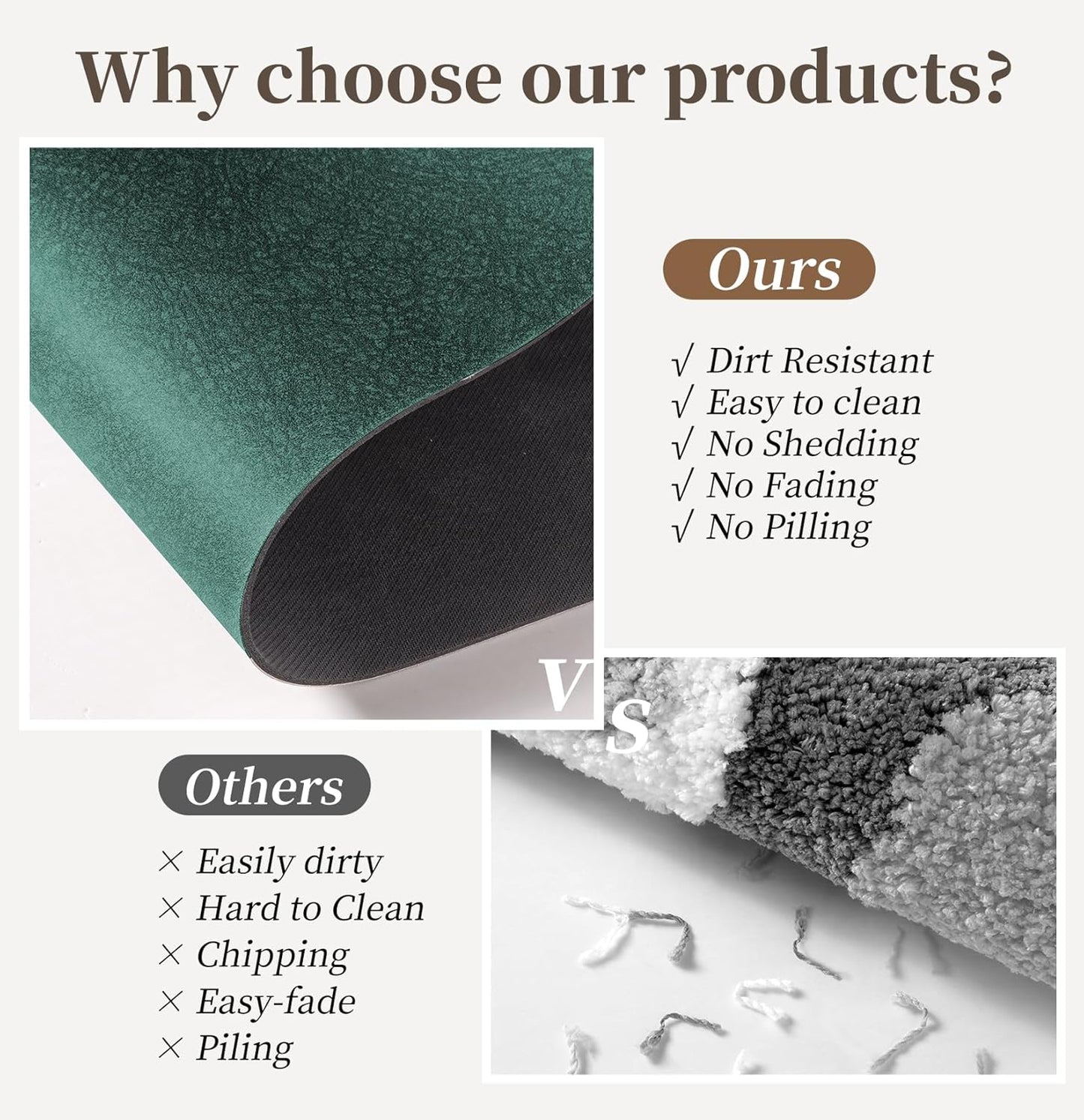 Bathroom Mat Rugs 47x17, Long Diatomaceous Earth Bath Mat Large Quick Dry Bath Mat Non Slip Rubber Backed Super Absorbent Shower Mat, Thin Bathroom Runner Rugs Floor Mat Fit Under Door, Dark Green