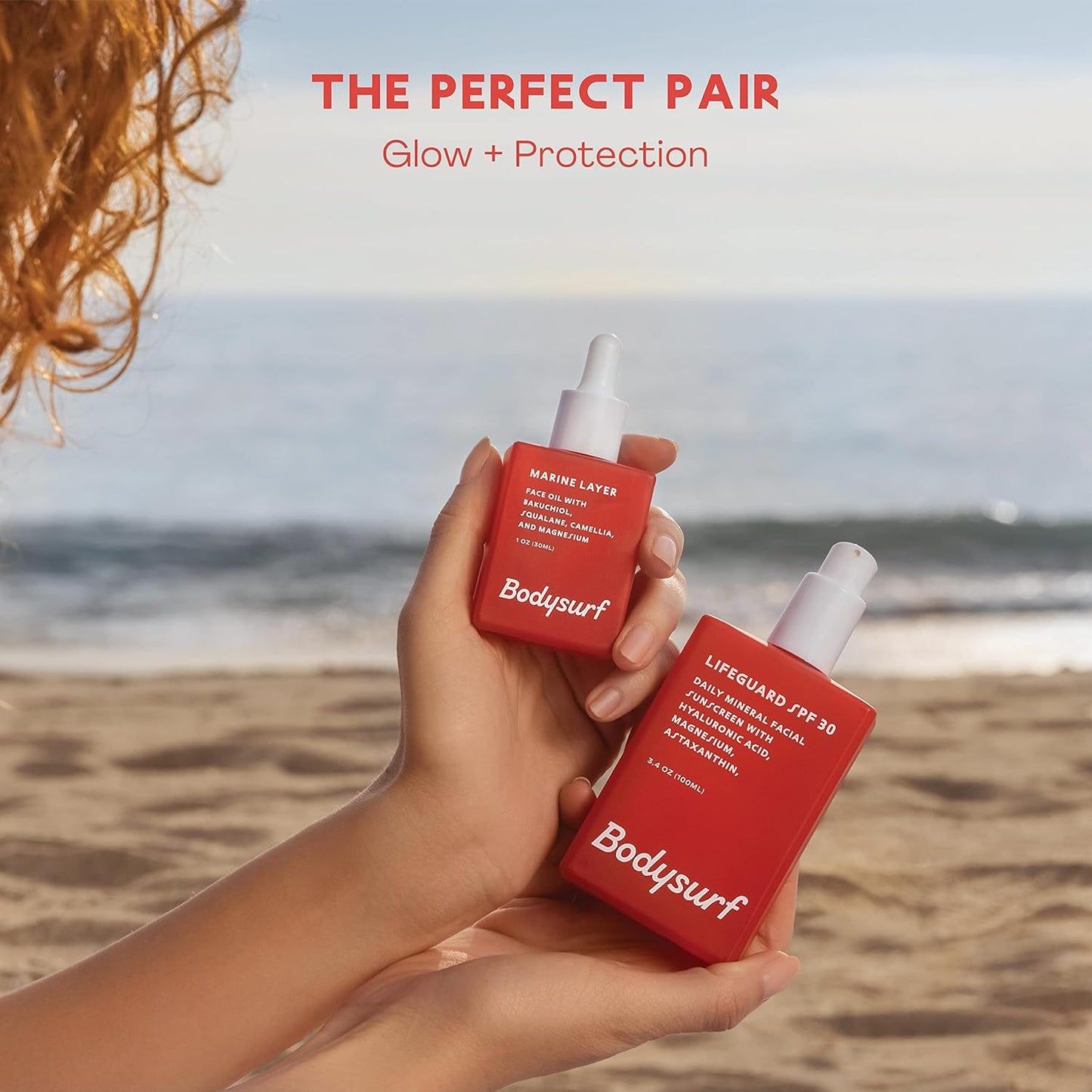 Bakuchiol Face Oil & Serum Alternative - Luxury Anti-Aging Facial Oil with Camellia, Seabuckthorn & Jojoba - Hydrating Organic Skincare Faceoil for Radiance & Wrinkles - Bodysurf Marine Layer (1oz)