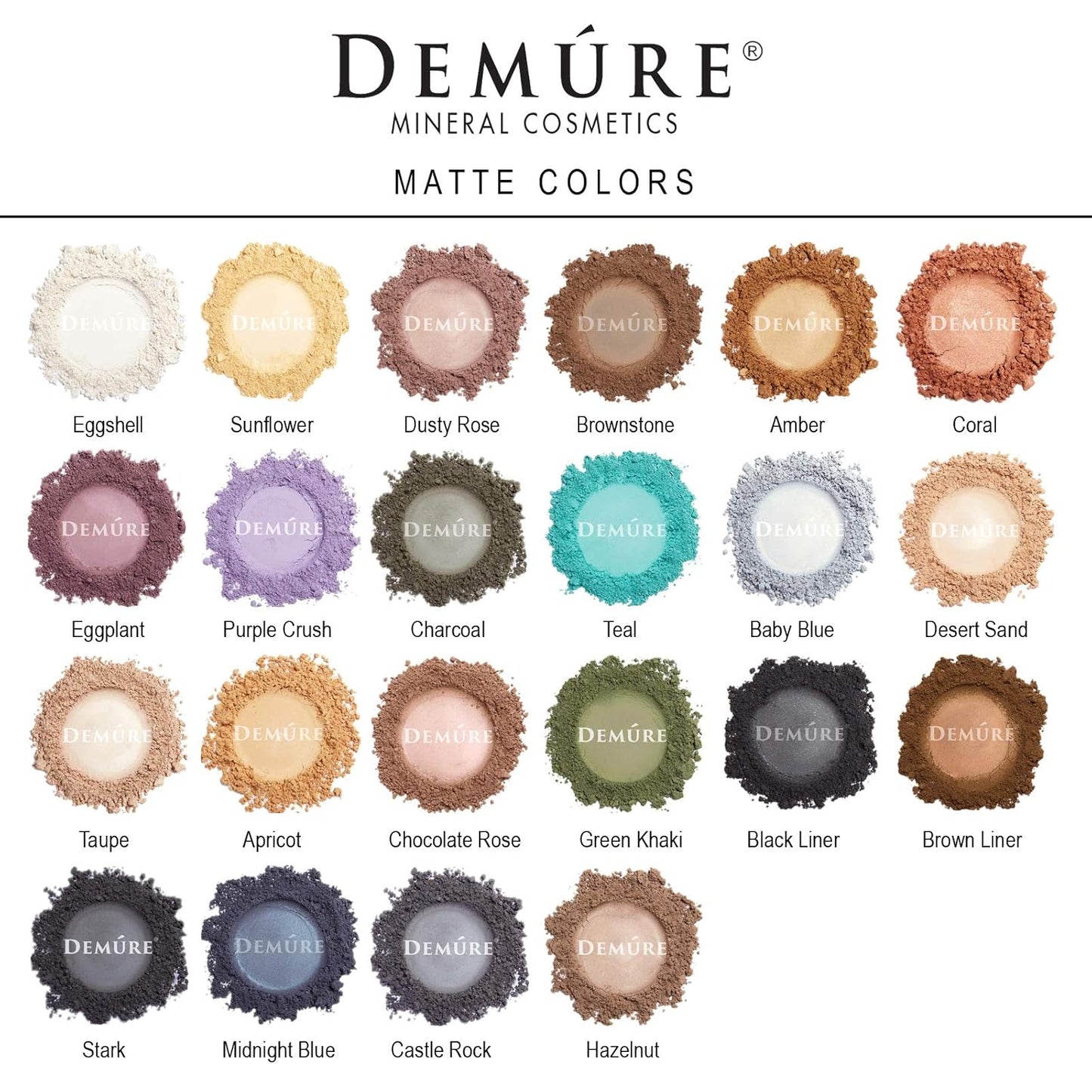 Demure Mineral Make Up (Lilac) Eye Shadow, Matte Eyeshadow, Loose Powder, Eye Makeup, Professional Makeup