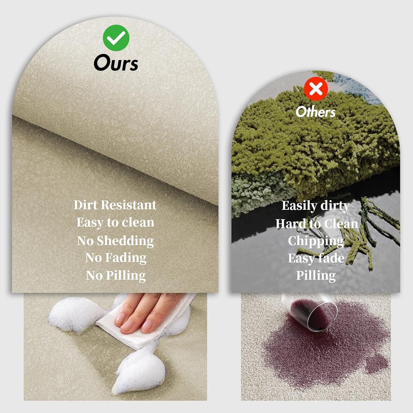 Diatomaceous Earth Bath Mat Super Absorbent Diatomite Stone Bath Mats for Bathroom Non Slip Rubber Backed Quick Drying Thin Bathroom Rugs Floor Mat, Machine Washable, 17" x 27.5", Beige