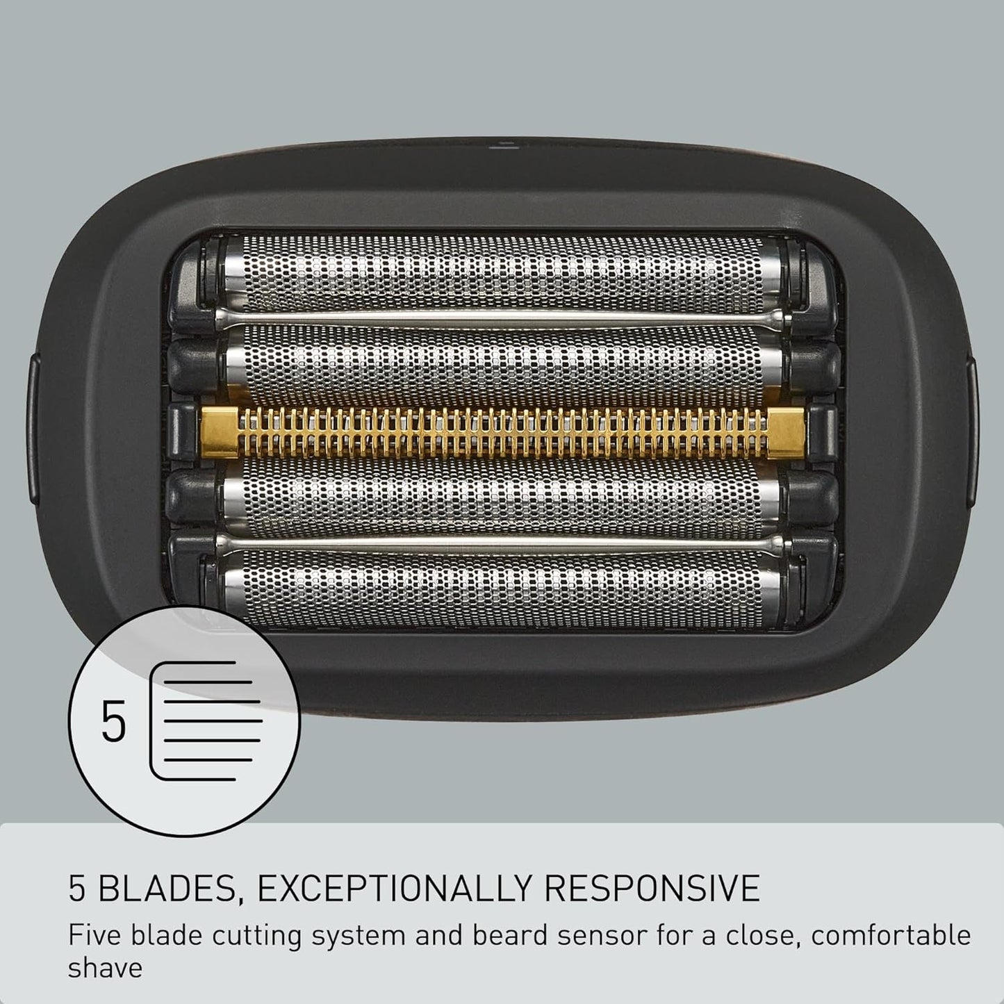 Panasonic ARC5 Palm-Sized Electric Razor, Handheld Luxury Compact Travel Shaver with 5-Blade Cutting System and USB-C Charging, Wet/Dry - ES-PV3A-K
