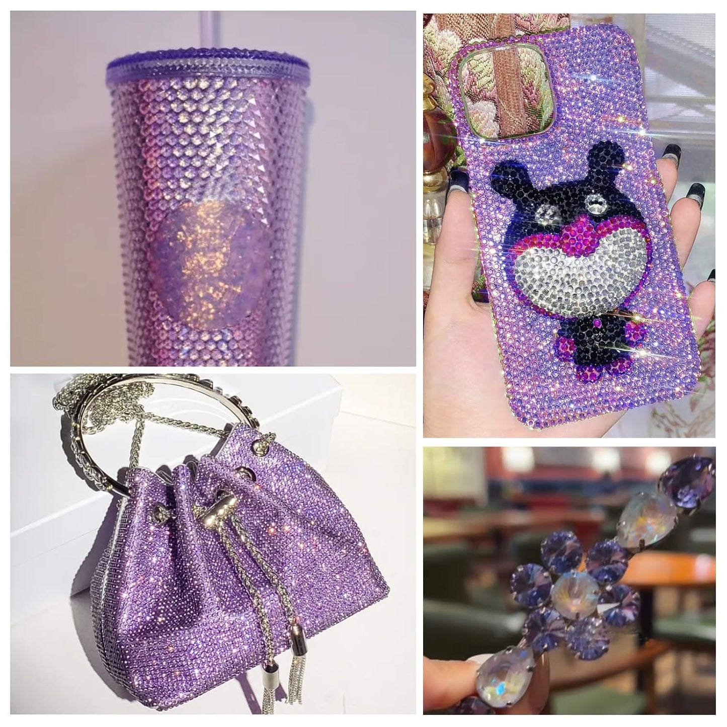 1440Pcs Blue Blaze Crystal Rhinestones,Glass Flatback Rhinestones Mini Gemstones for Nail Face Makeup Art Crafts Clothes Decoration-(SS4,1.6mm,Blue Blaze)