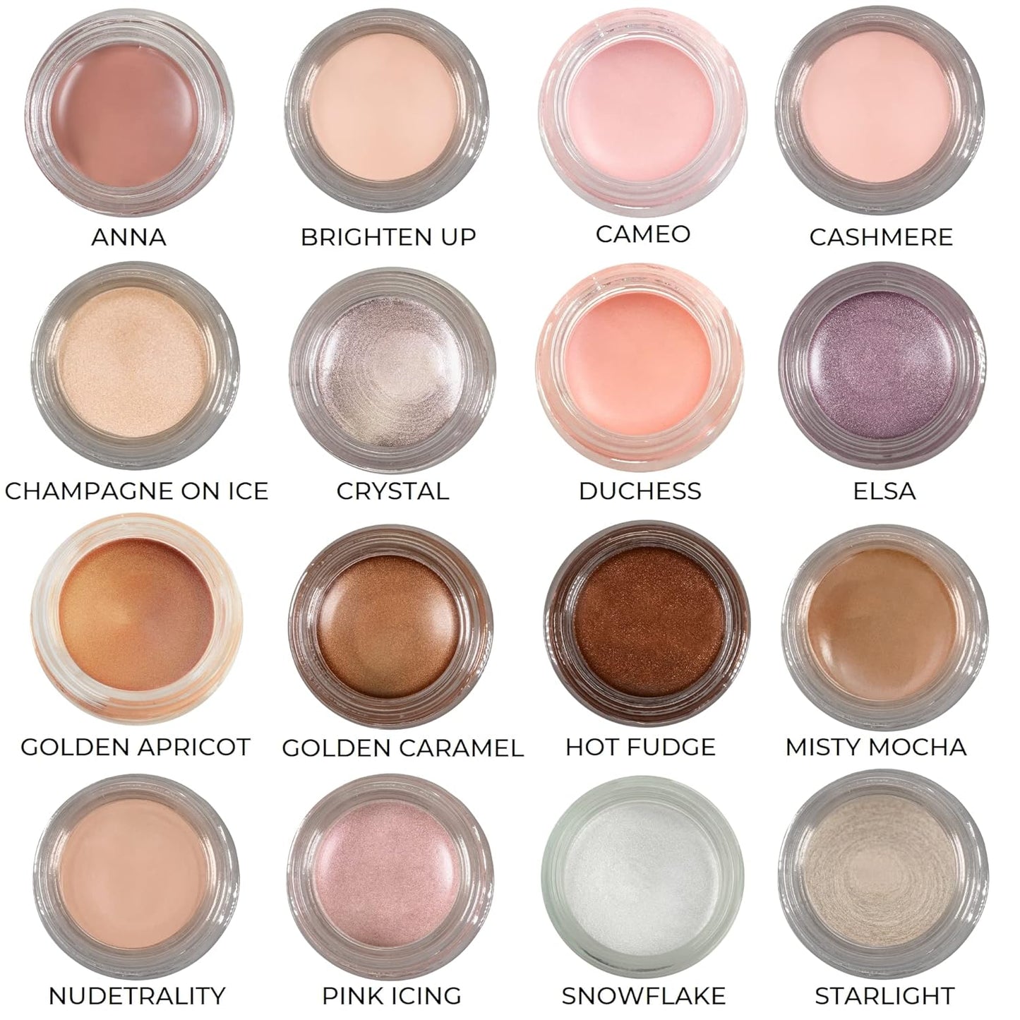 Mommy Makeup Any Wear Creme Eyeshadow - Waterproof, Crease-Proof, Long Lasting, High Pigment, Oil-free - Cream to Powder for Eyes, Cheeks & Lips (Golden Caramel)