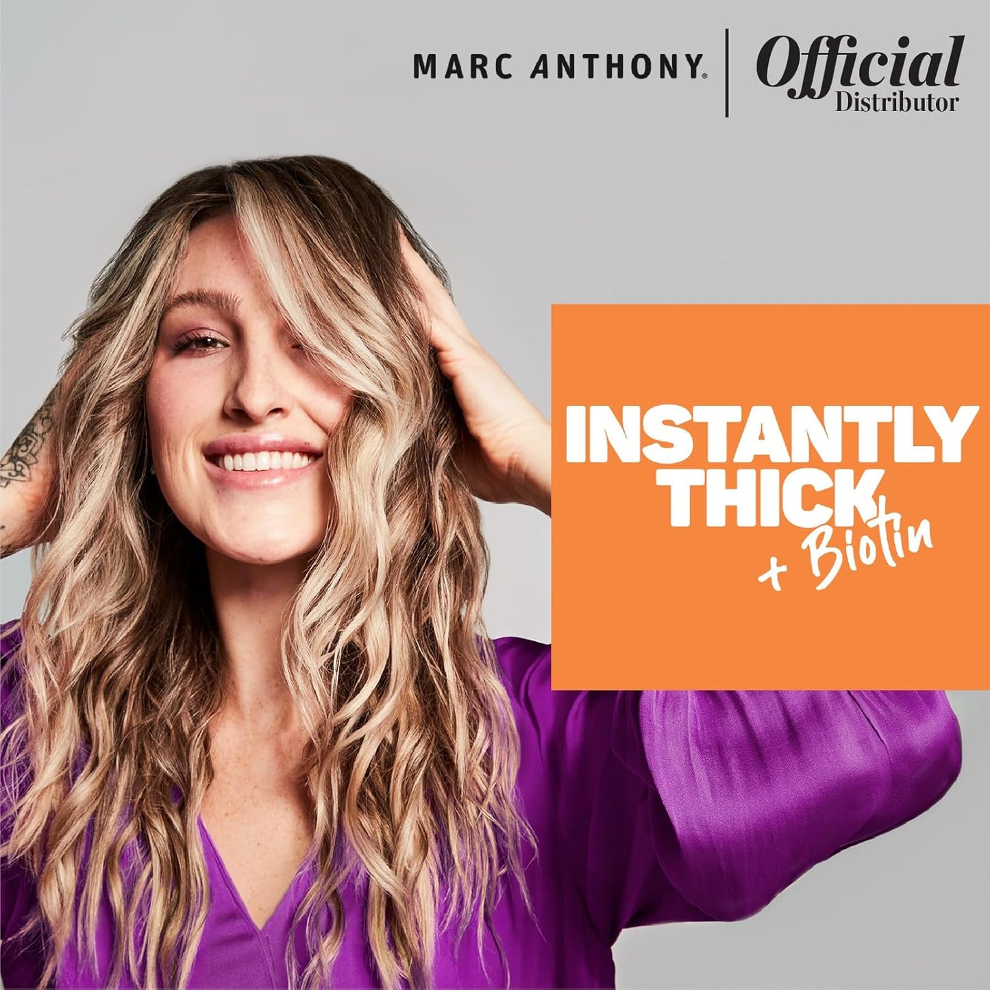 Marc Anthony Instantly Thick Biotin Conditioner, 8.45 oz - Volumizing & Moisturizing Hair Product for Thin, Flat or Dry Hair - Paraben-free, Sulfate-free, Phthalate-free (Pack of 2)
