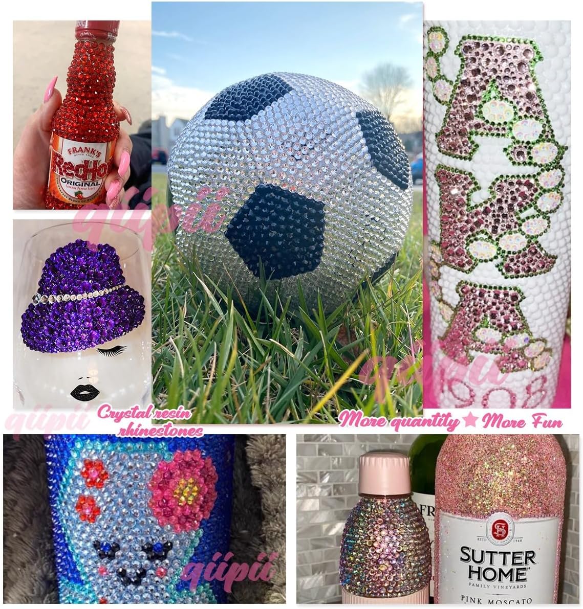 Light Pink Crystal Resin Rhinestones w B7000 Jewelry Glue for Bedazzling Crafting Flatback Stones 3mm 4mm 5mm 6mm Diamonds Crystals Gems Charms for Nails Face Eyes Makeup Tumblers DIY Crafts