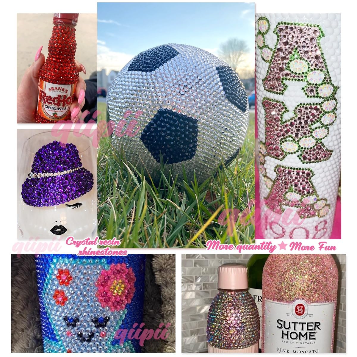 16000PCS Amber Brown Resin Rhinestones Bulk for Crafting 3mm 4mm 5mm Flatback Diamonds No-Hotfix Stones Crystals Gems Charms for Nails Face Eyes Makeup Tumblers Bottles DIY Crafts Clothes Shoes